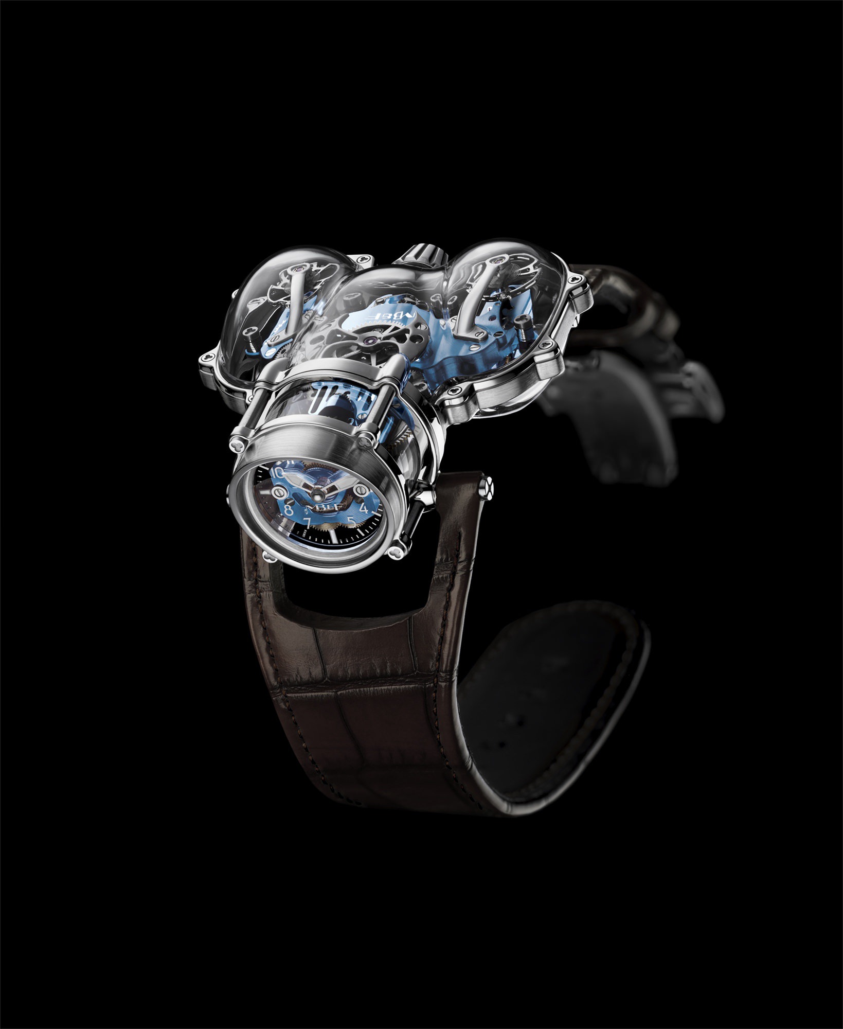 MB&amp;F HM9-SV White Gold Blue