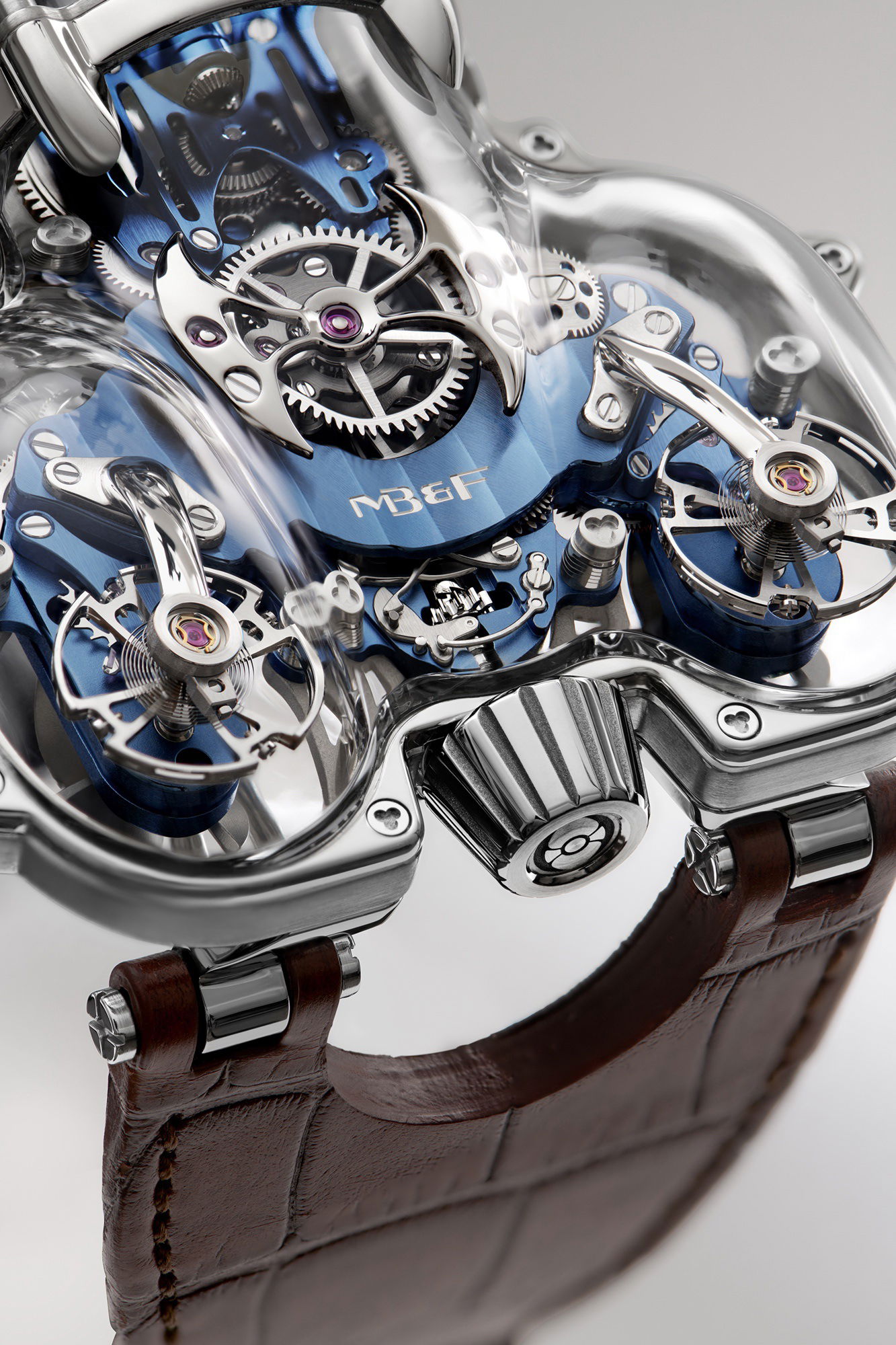 MB&amp;F HM9-SV White Gold Blue