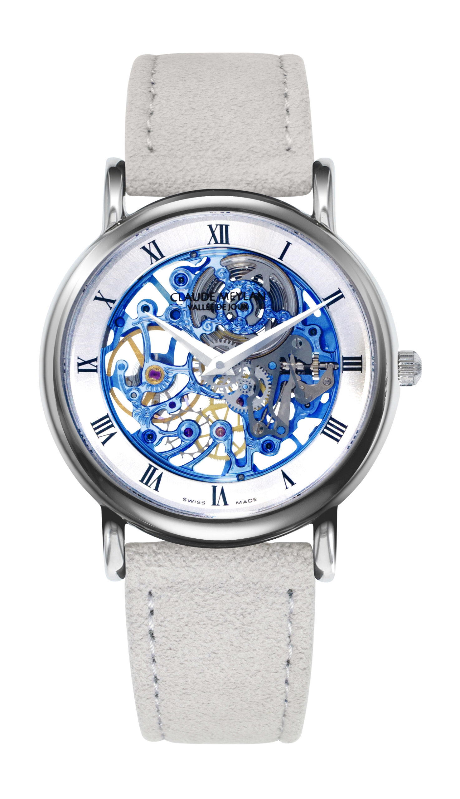 Claude Meylan Lionne Dentelle Bleu Roi