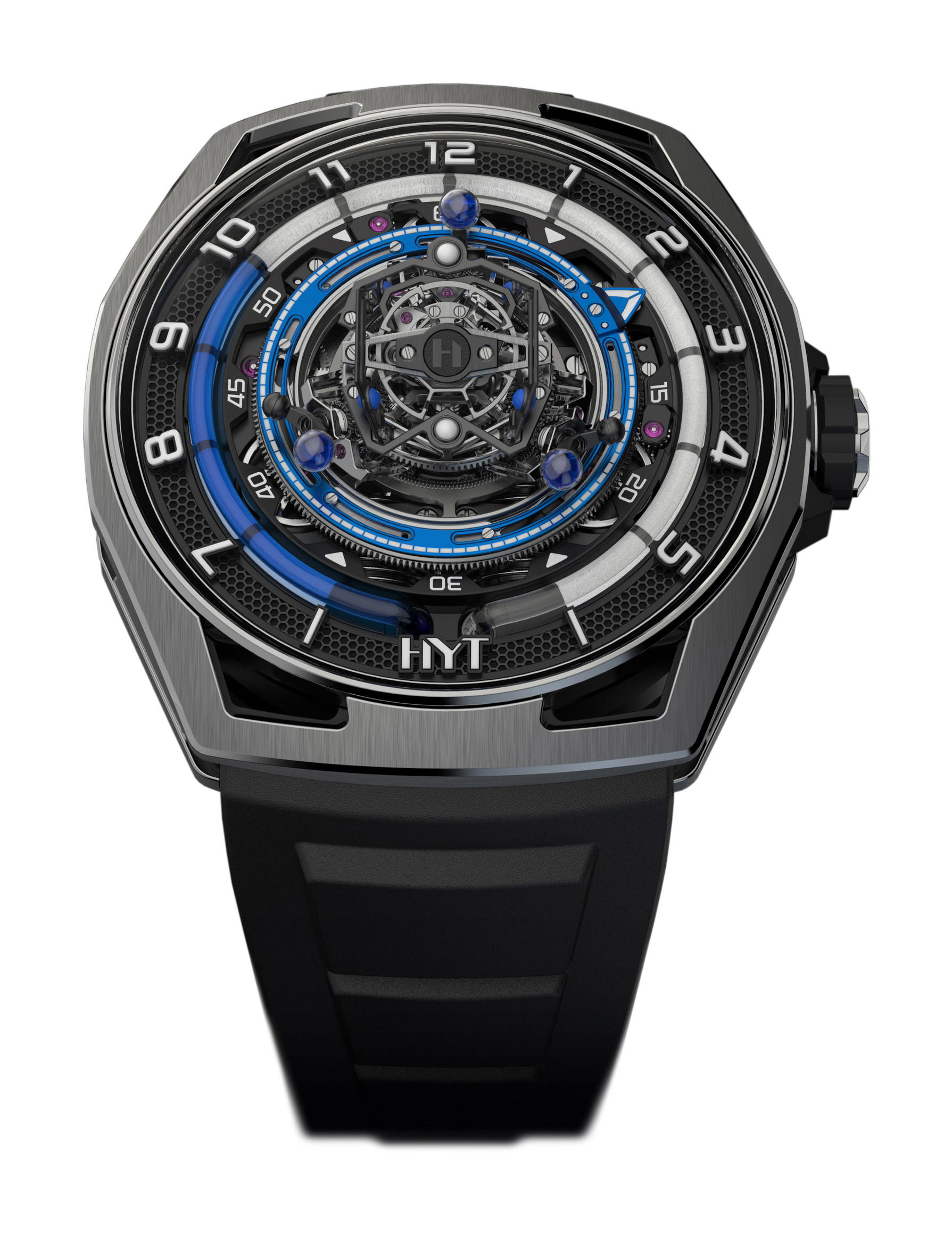 HYT Conical Tourbillon Titanium Blue