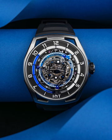 HYT Conical Tourbillon Titanium Blue