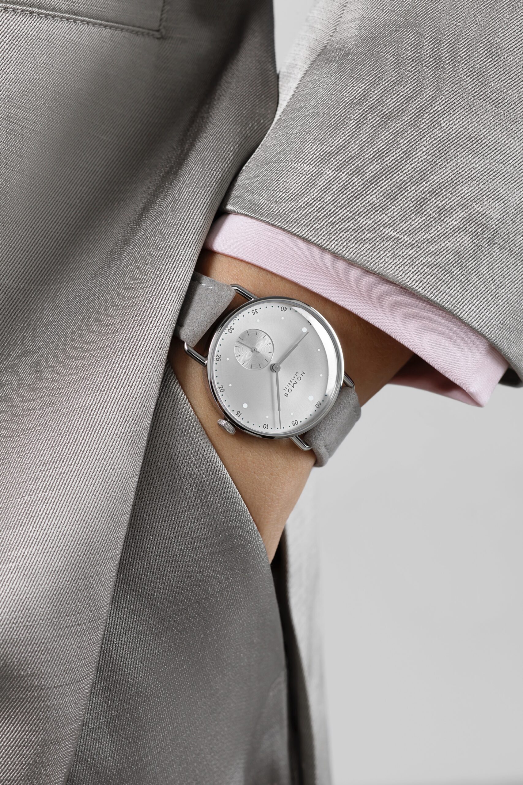 Nomos Glashütte Metro 33 all silver