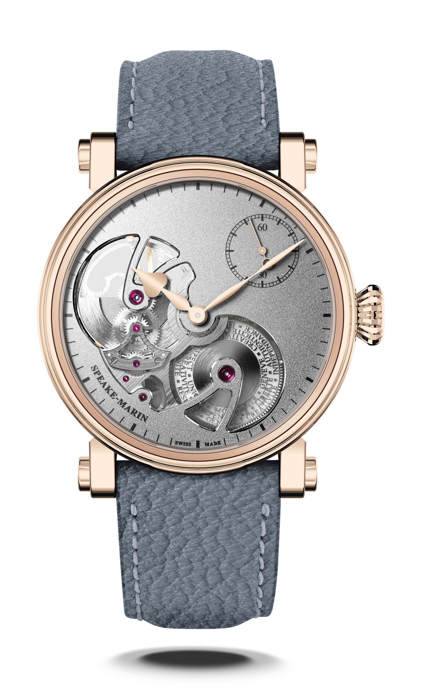 Speake-Marin Openworked Sandblasted Red Gold