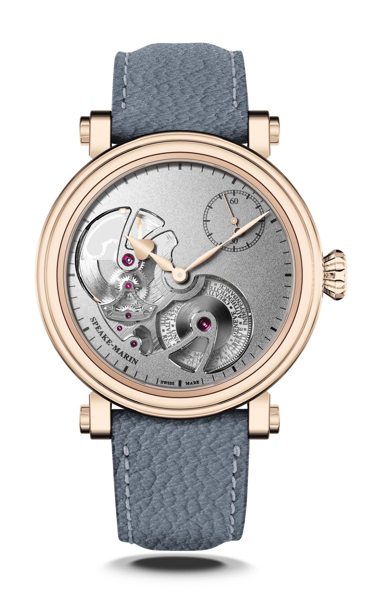 Openworked Sandblasted Red Gold