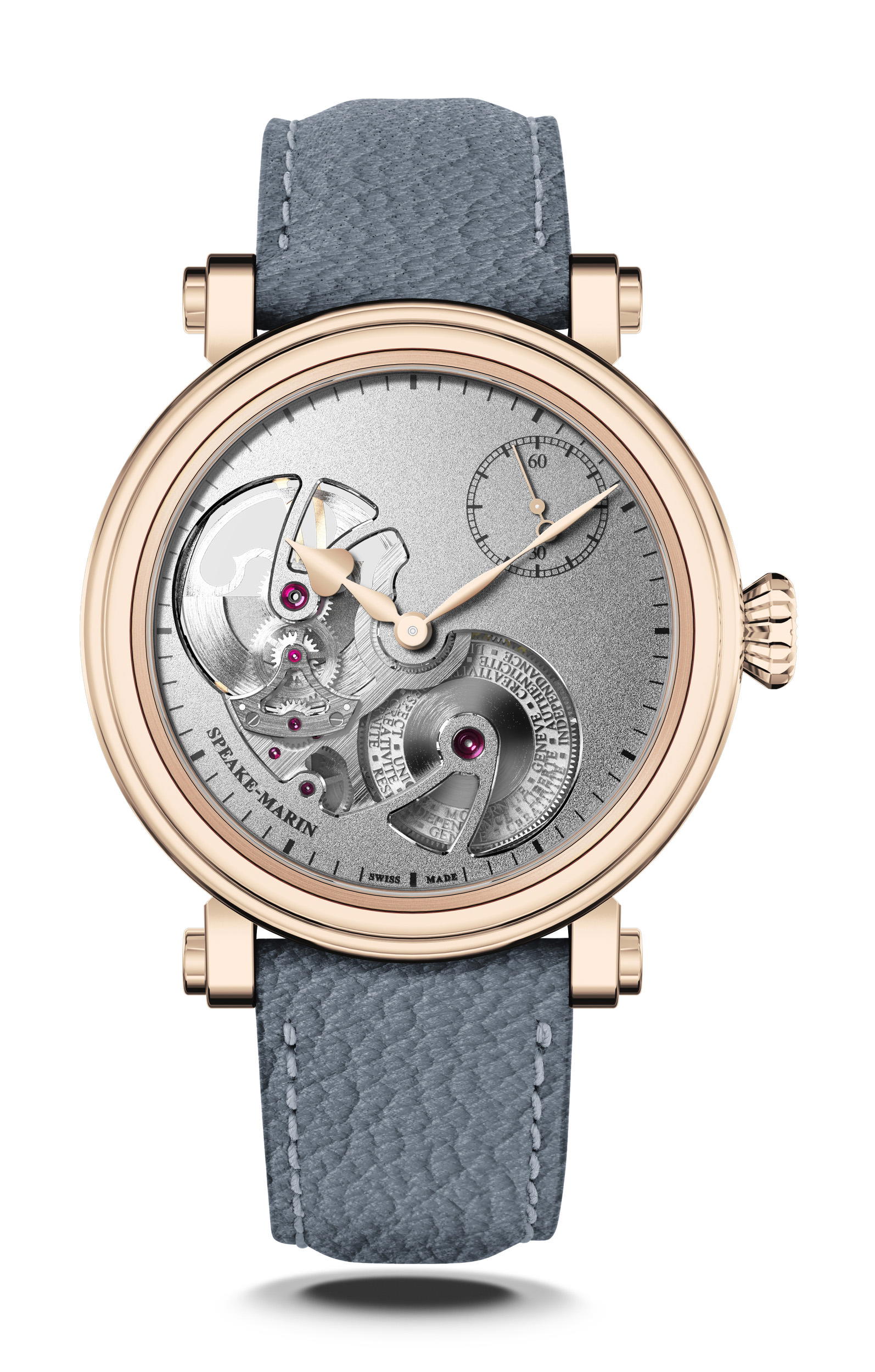 Speake-Marin Openworked Sandblasted Red Gold