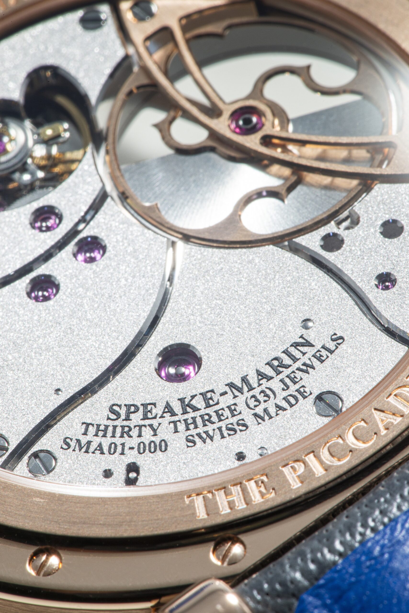 Speake-Marin One &amp; Two Openworked Sandblasted Red Gold