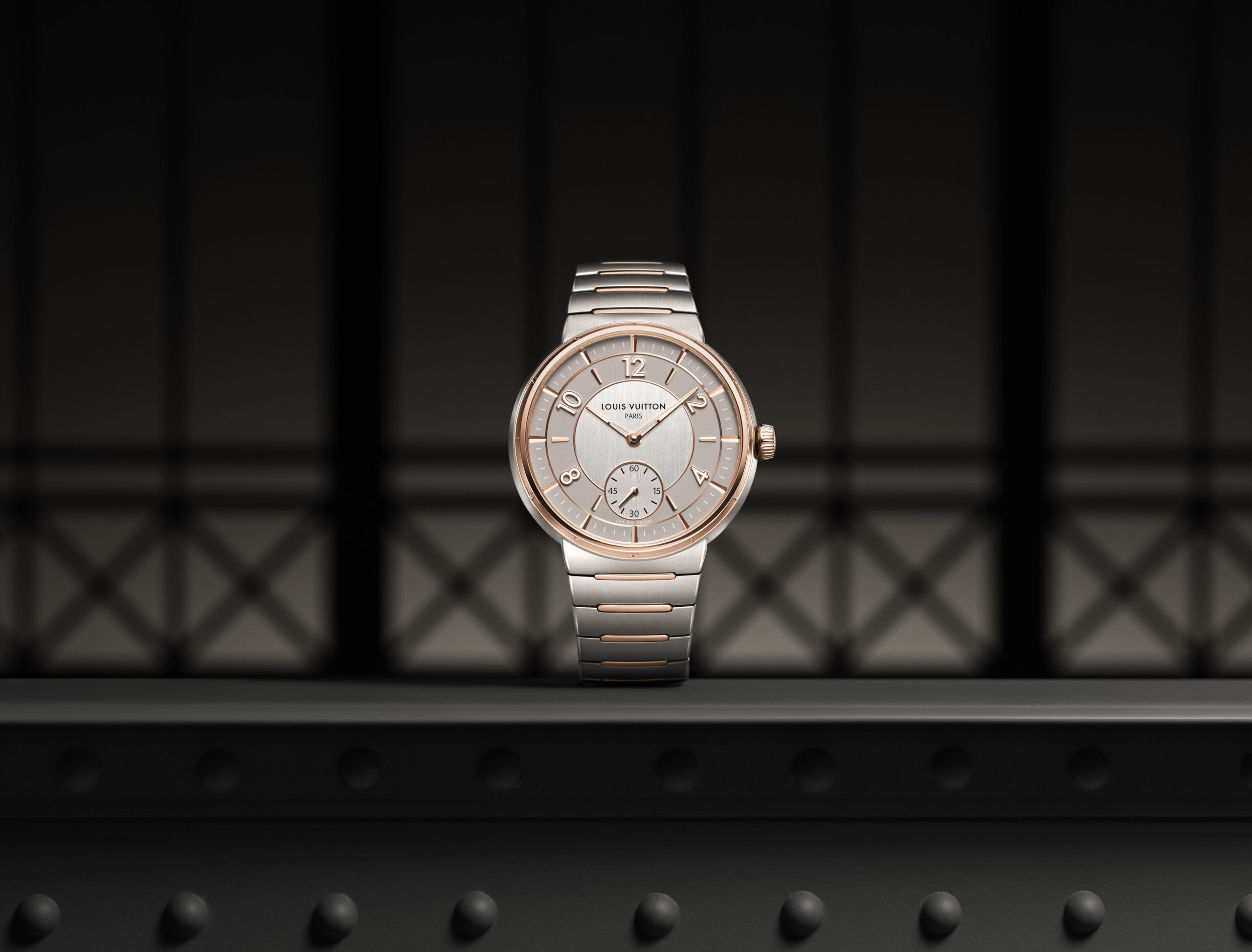 Louis Vuitton Tambour Steel &amp; Gold