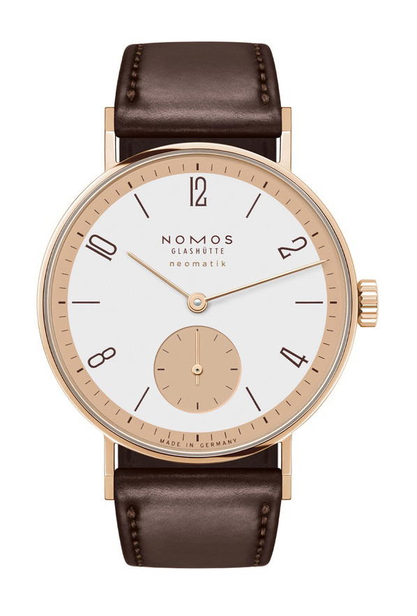 Nomos Glashütte Tangente Rose Gold neomatik – 175 Years Watchmaking Glashütte