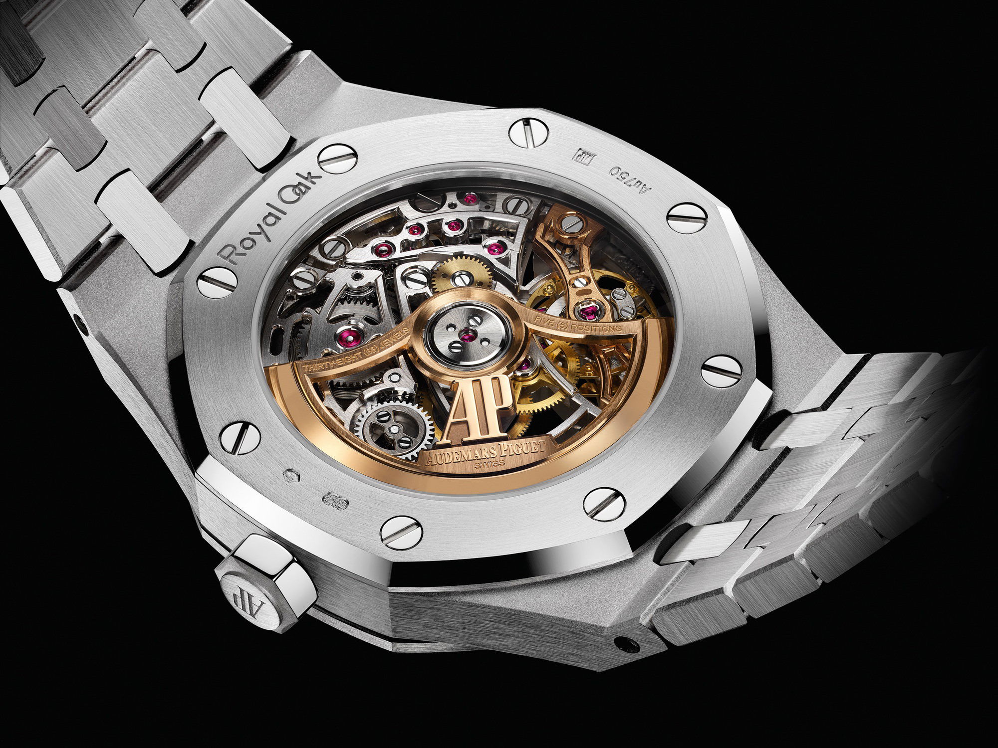 Audemars Piguet Royal Oak Frosted Gold Double Balance Wheel Openworked