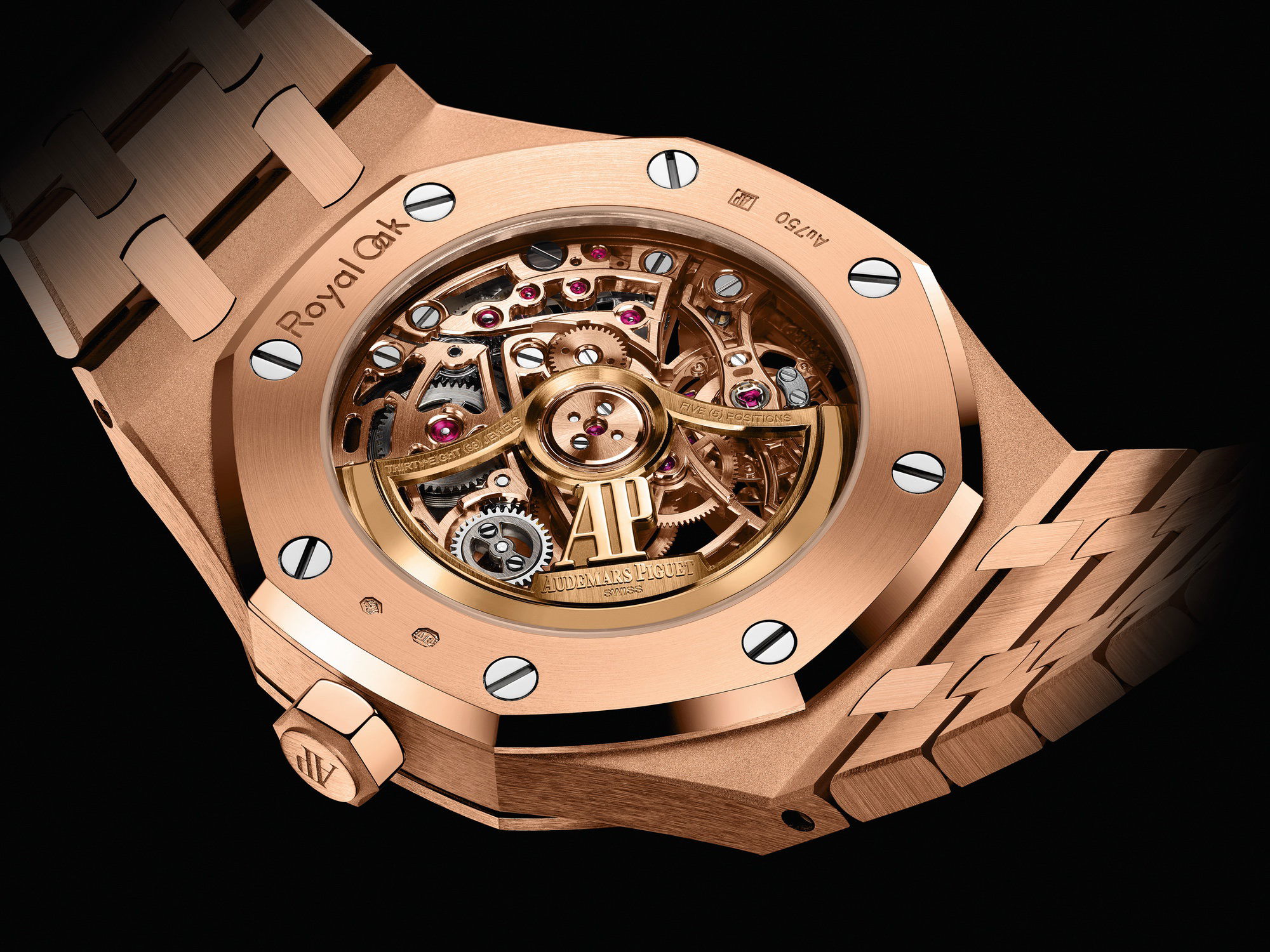 Audemars Piguet Royal Oak Frosted Gold Double Balance Wheel Openworked