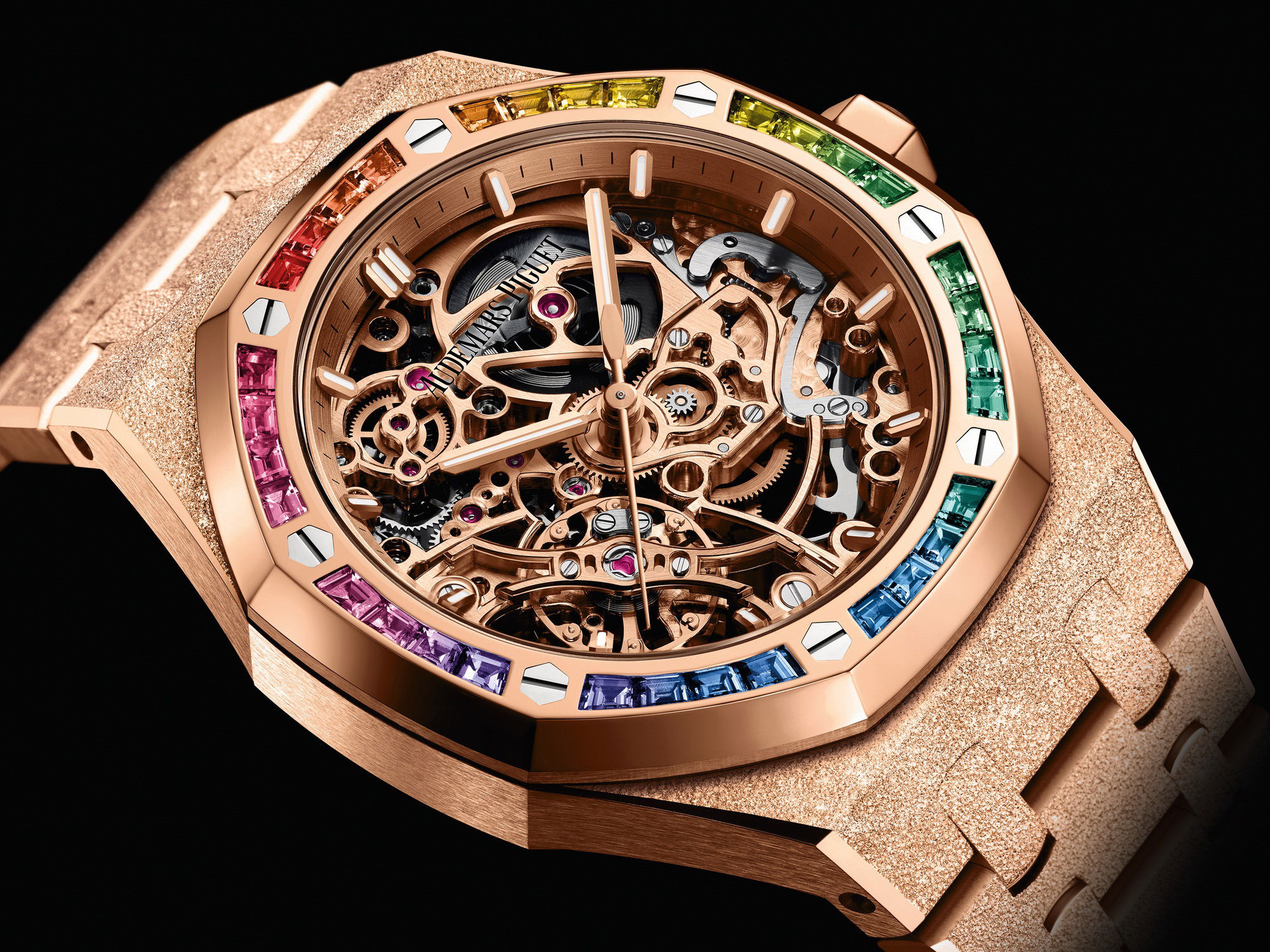 Audemars Piguet Royal Oak Frosted Gold Double Balance Wheel Openworked