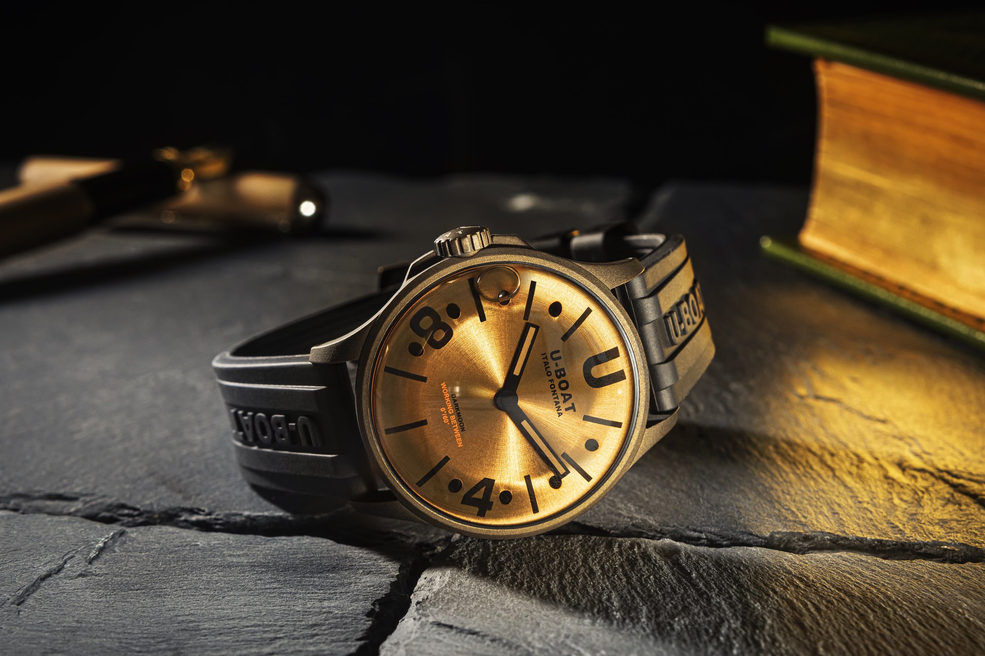 U-Boat Darkmoon 40 BR Black Vintage