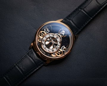 Arnold &amp; Son Time Pyramid 42.5 Red Gold