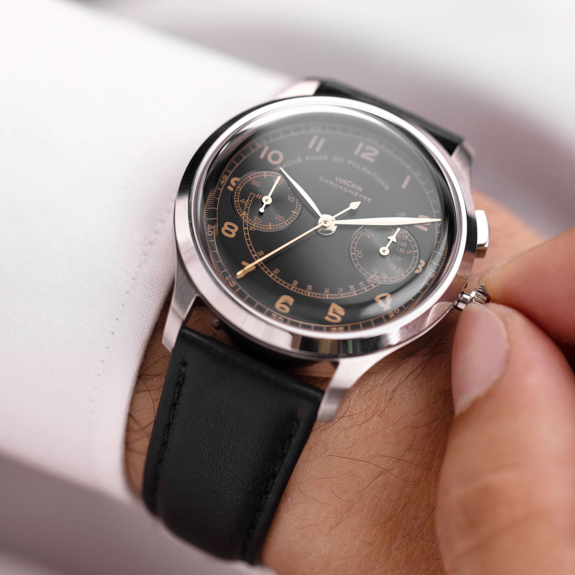 Vulcain Monopusher Heritage Black