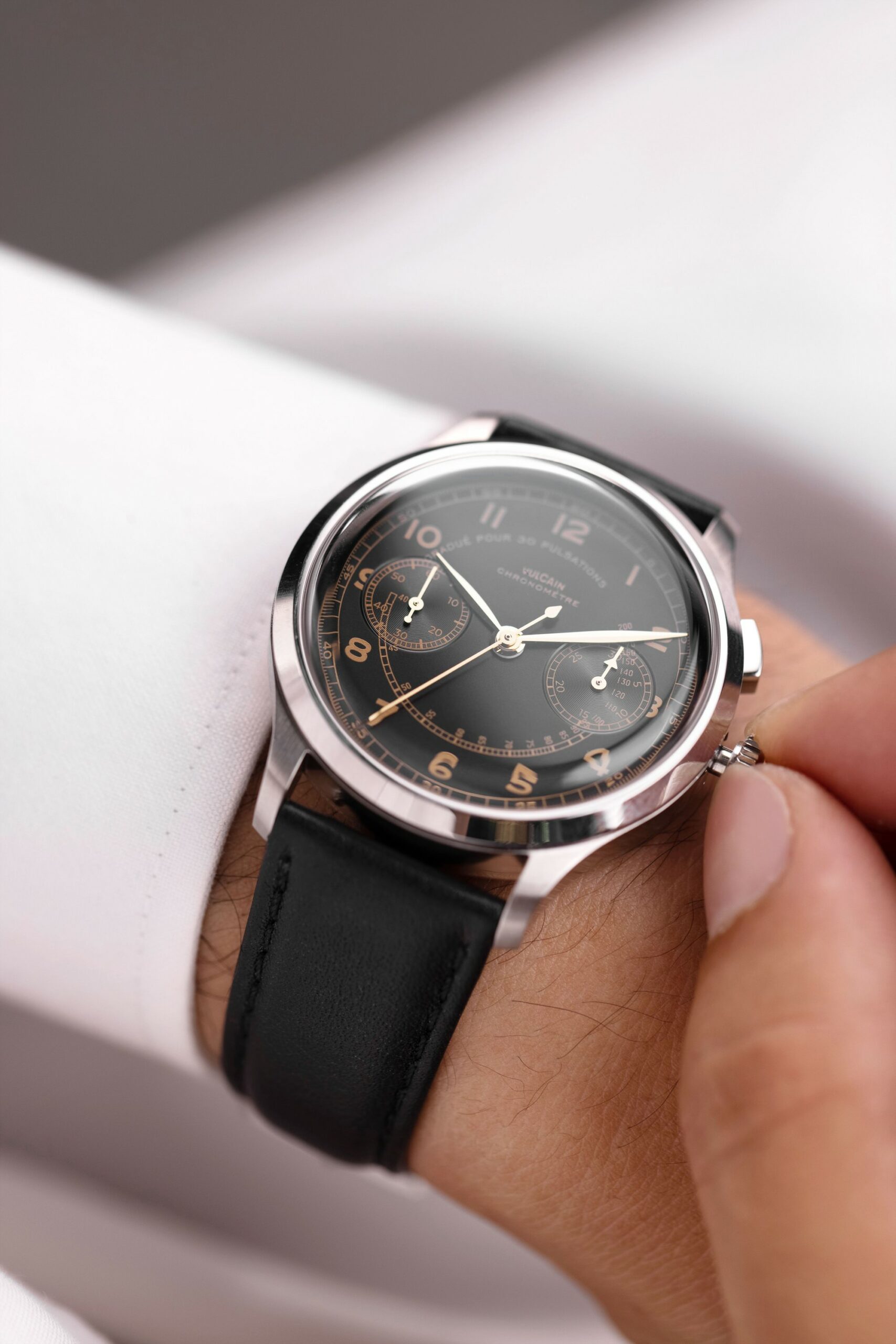 Vulcain Monopusher Heritage Black