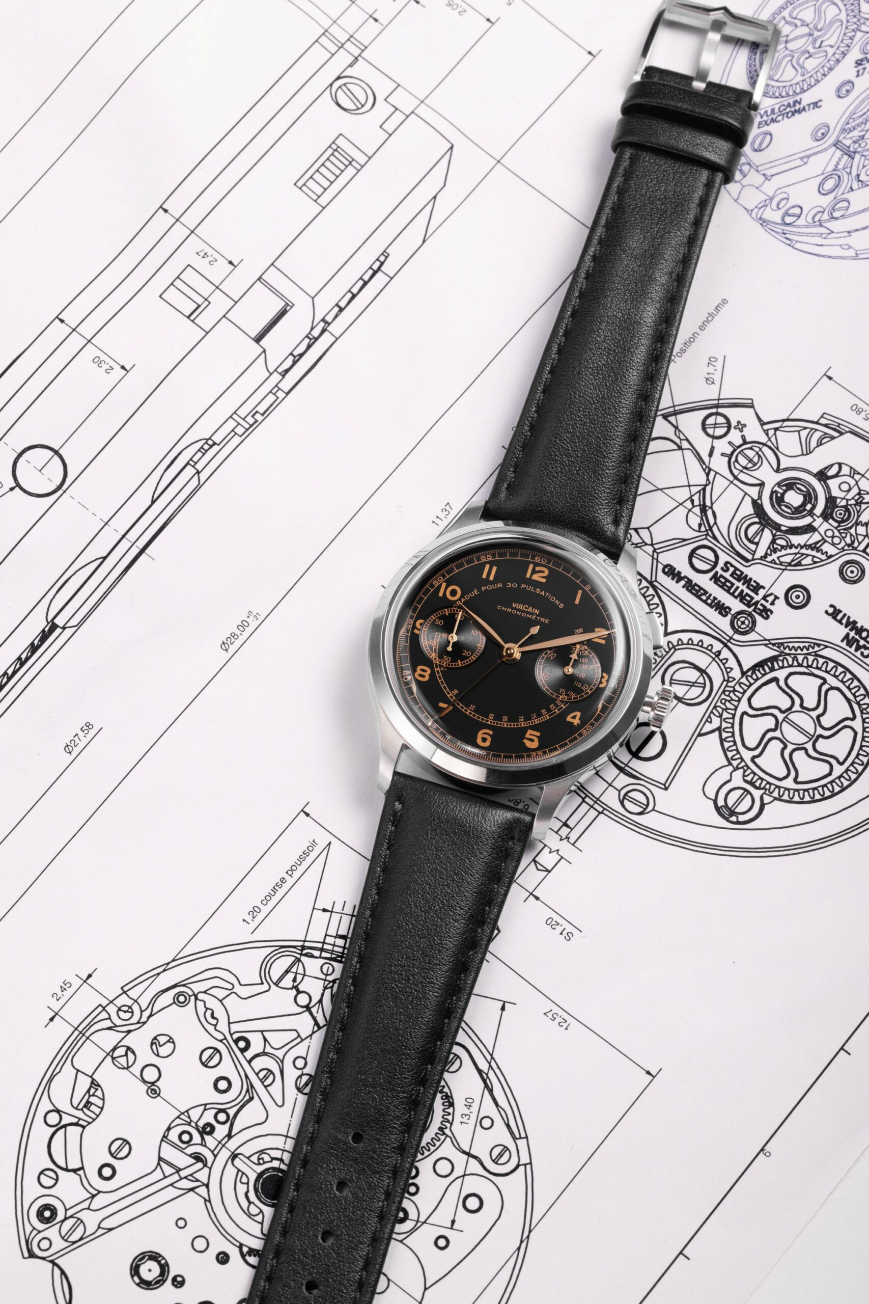 Vulcain Monopusher Heritage Black