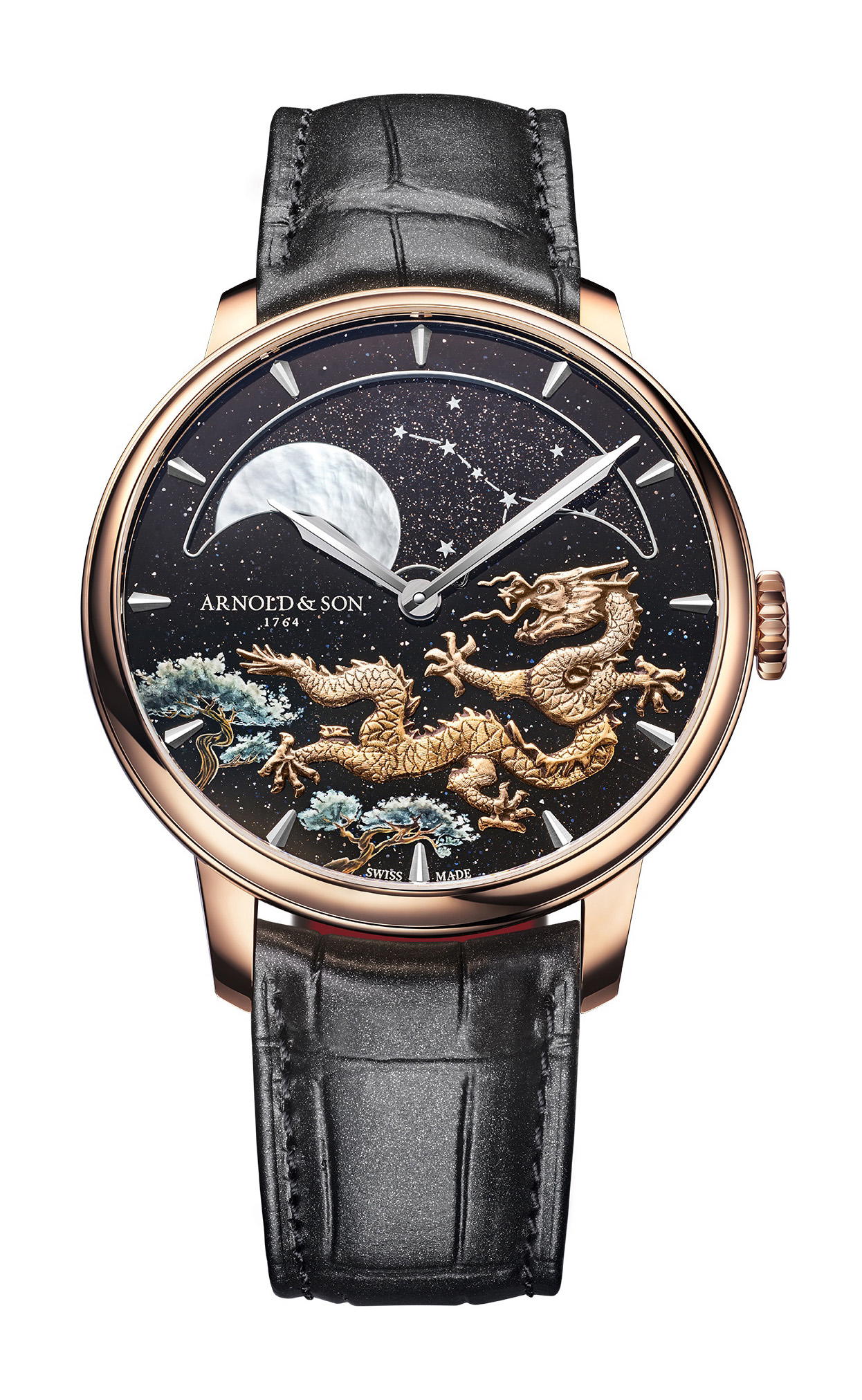 Arnold & Son Perpetual Moon 41.5 Red Gold “Year of the Dragon”