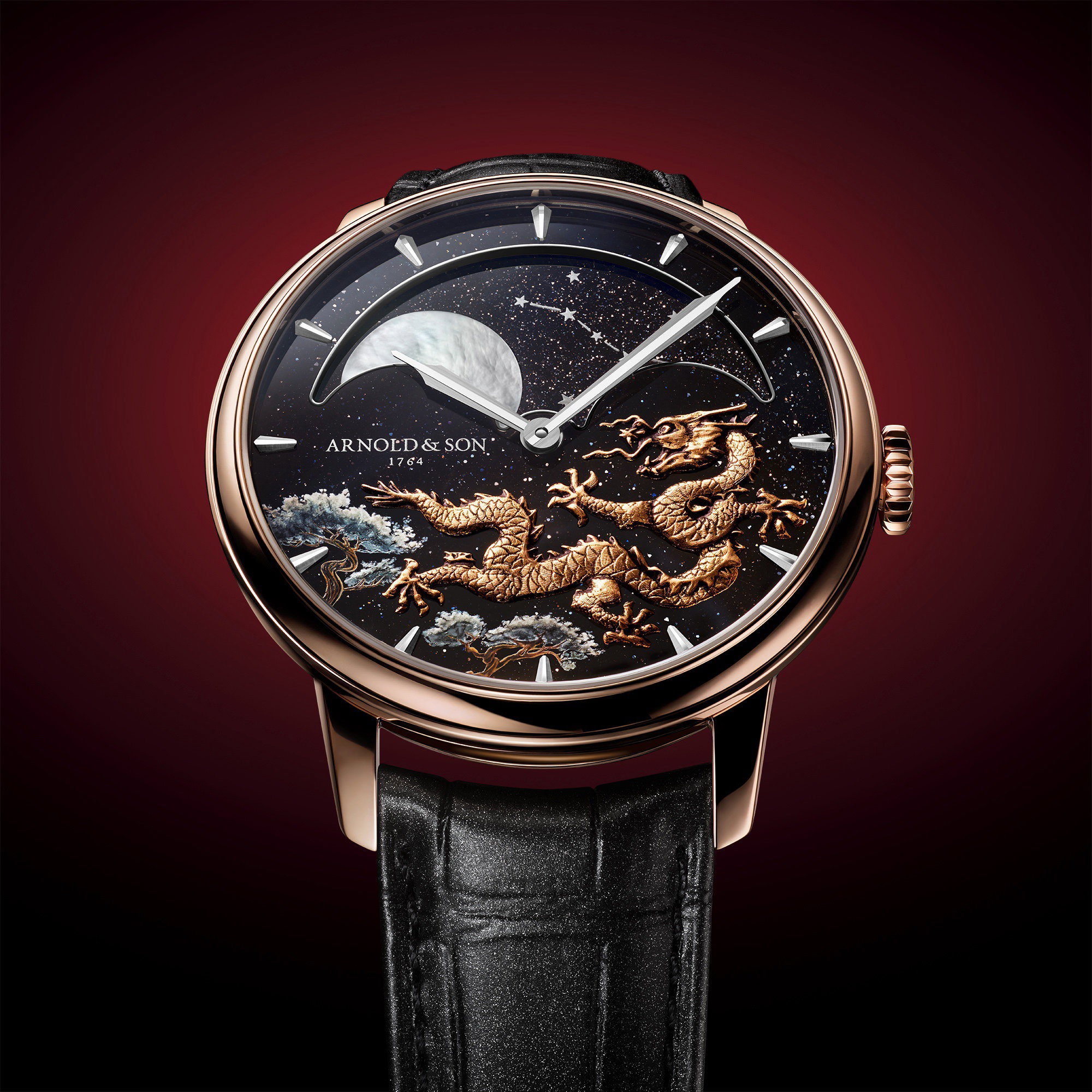 Arnold & Son Perpetual Moon 41.5 Red Gold “Year of the Dragon”