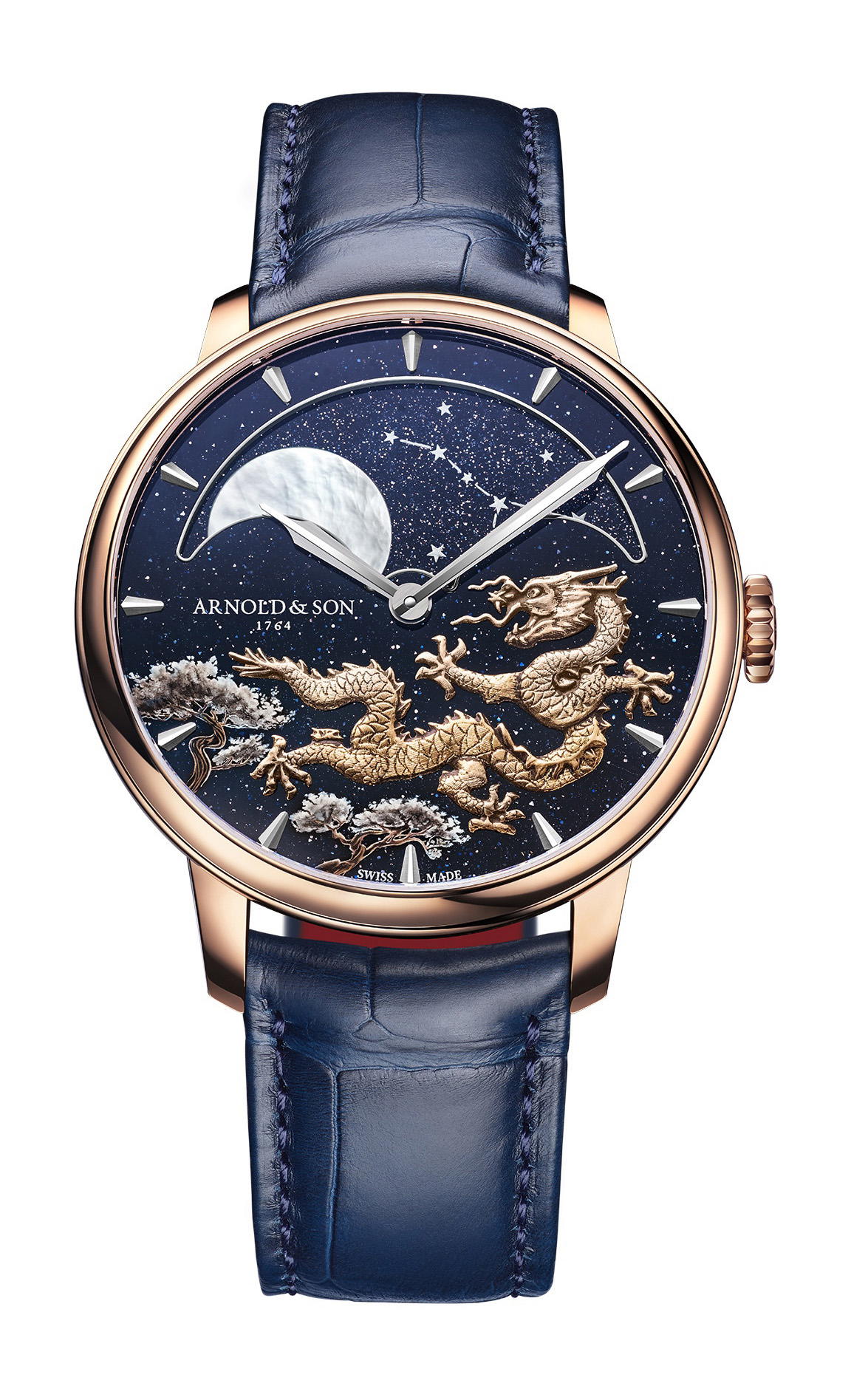 Arnold & Son Perpetual Moon 41.5 Red Gold “Year of the Dragon”