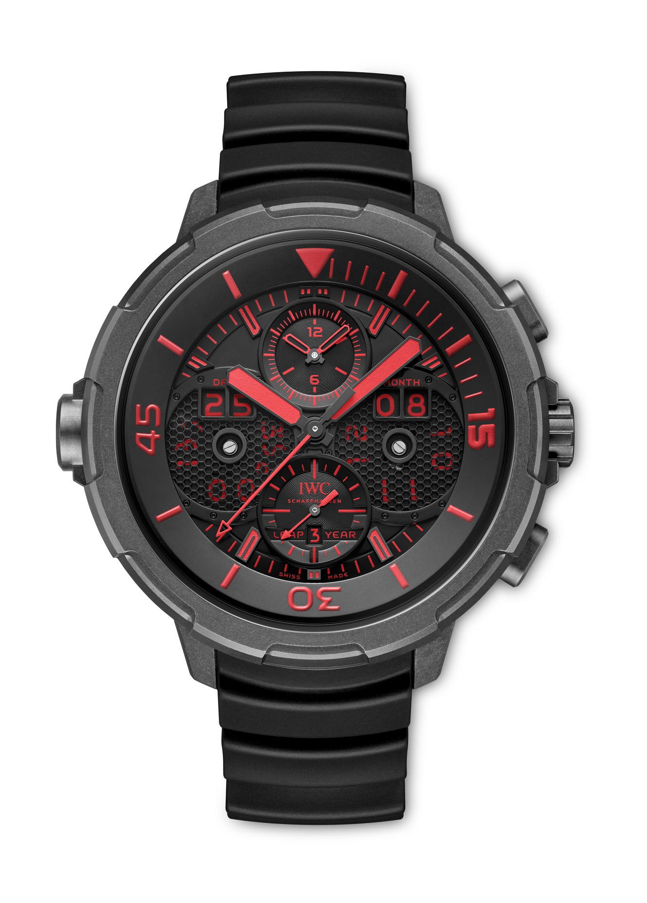 IWC Schaffhausen Aquatimer Perpetual Calendar Digital Date-Month