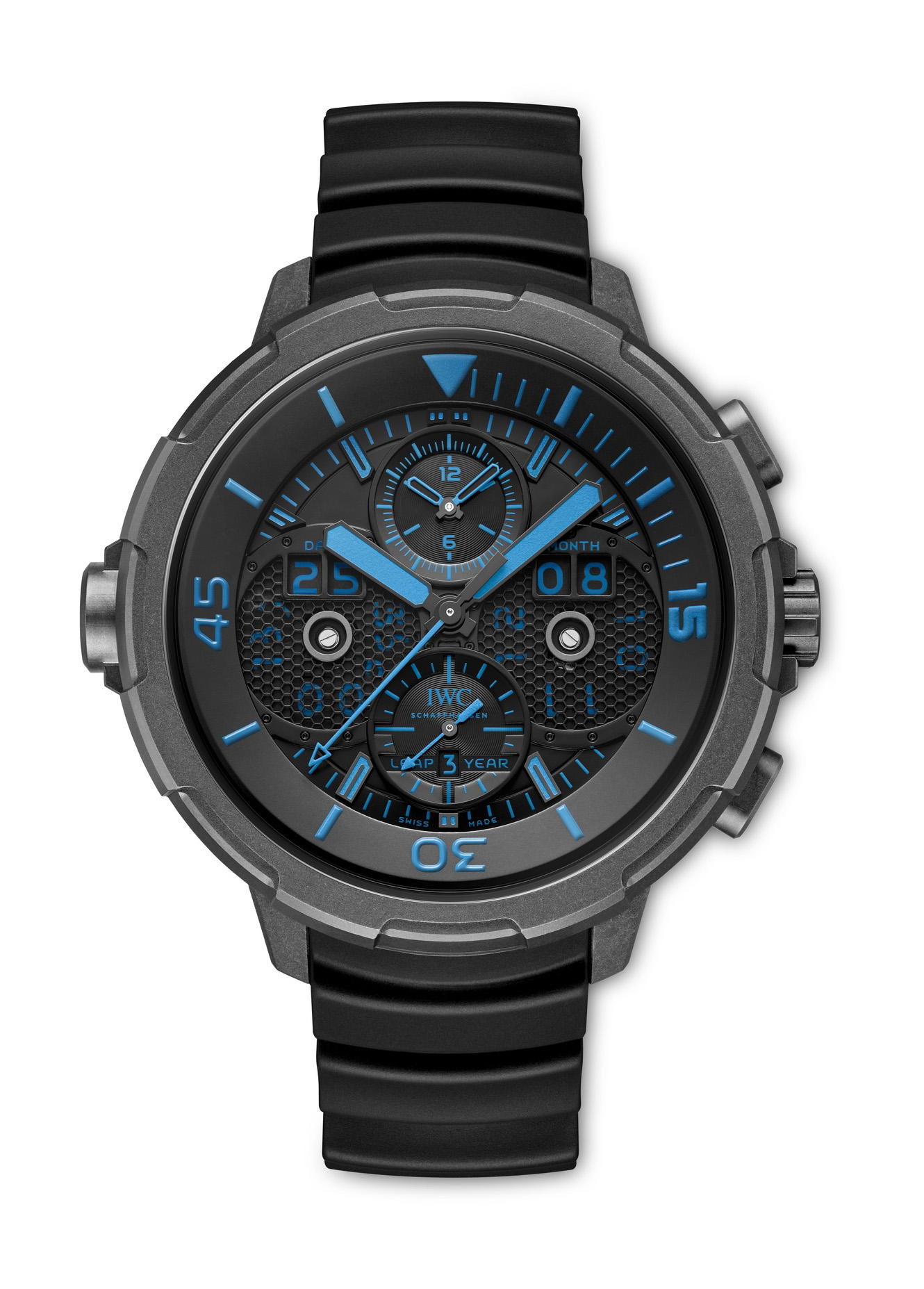 IWC Schaffhausen Aquatimer Perpetual Calendar Digital Date-Month