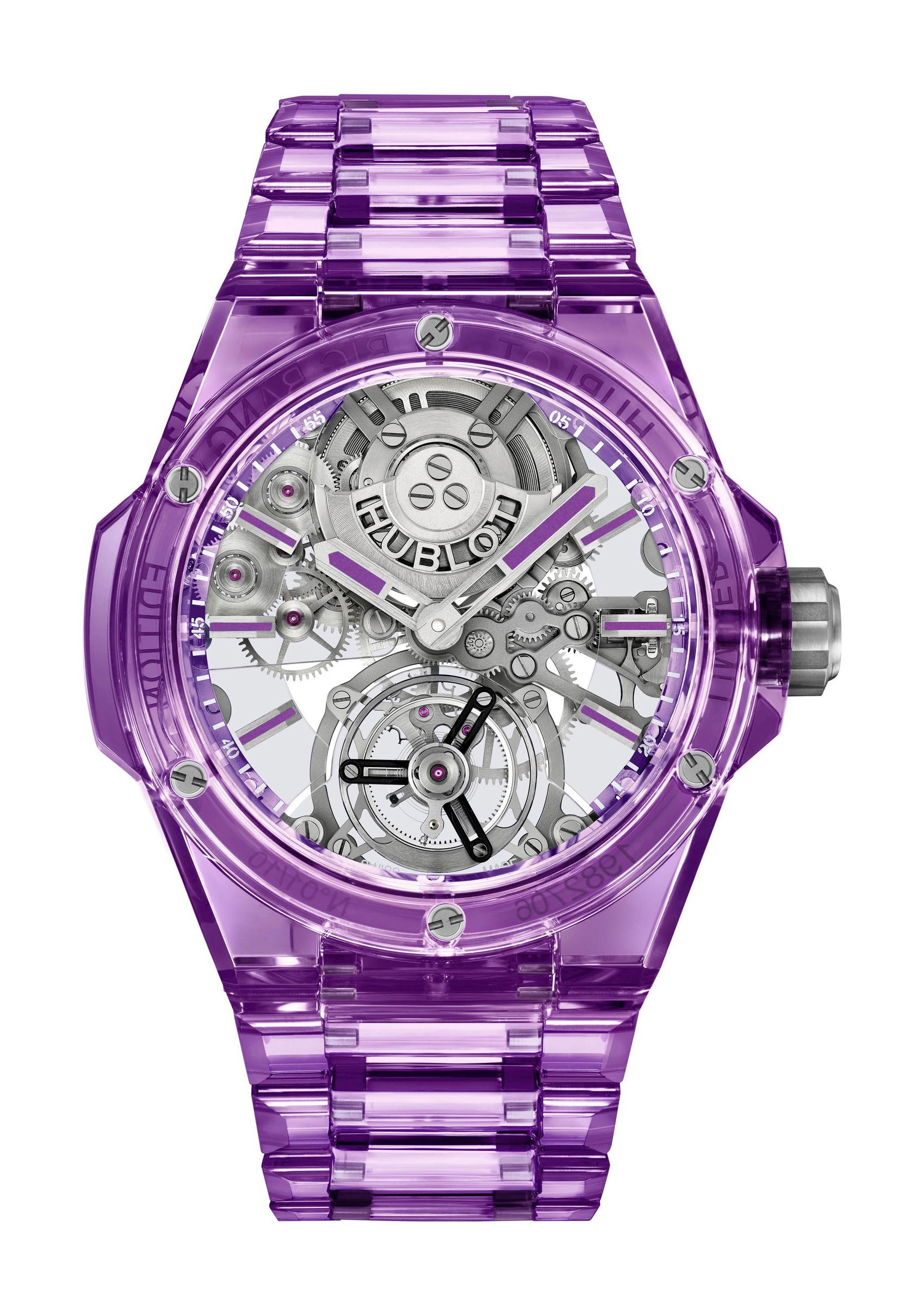 Hublot Big Bang Integrated Tourbillon Full Purple Sapphire