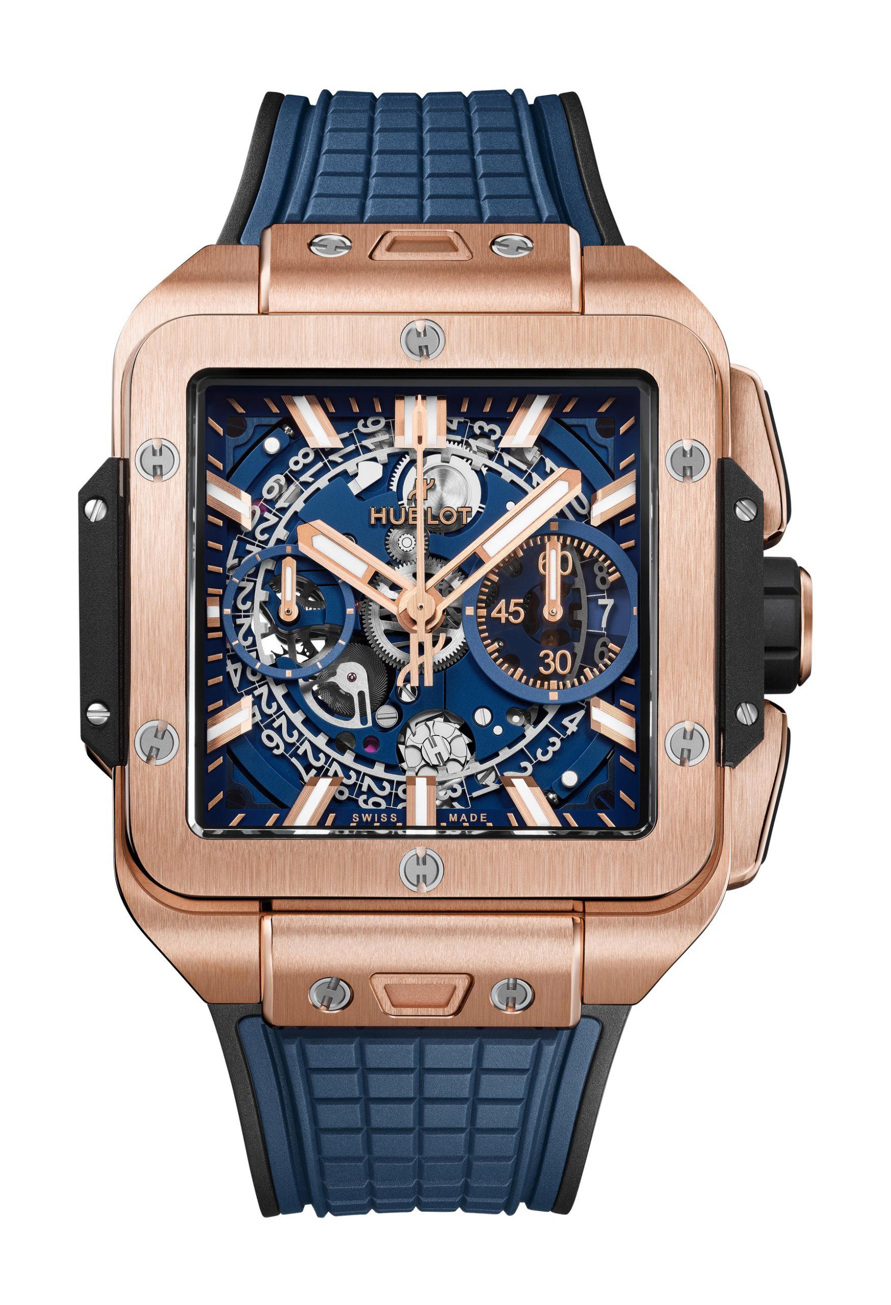 Hublot Square Bang Unico King Gold Blue
