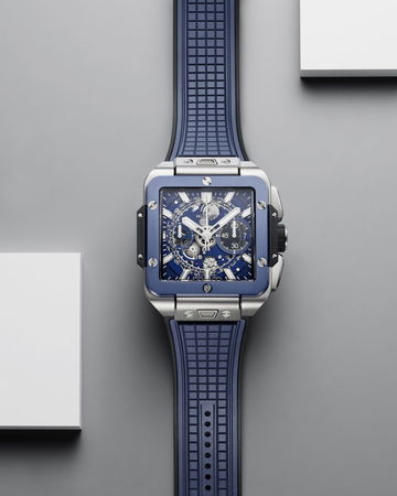 Hublot Square Bang Unico Titanium Blue Ceramic