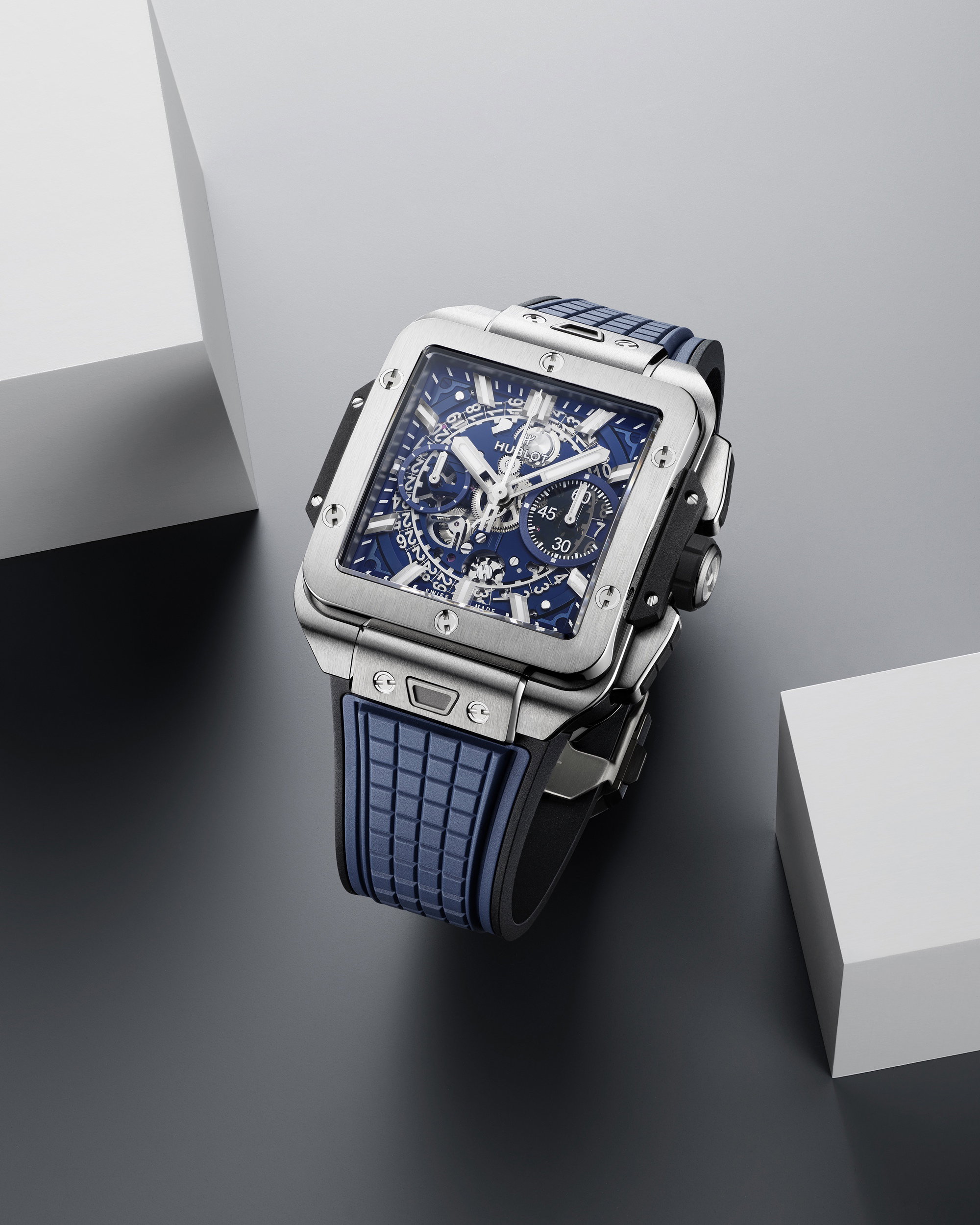 Hublot Square Bang Unico Titanium Blue