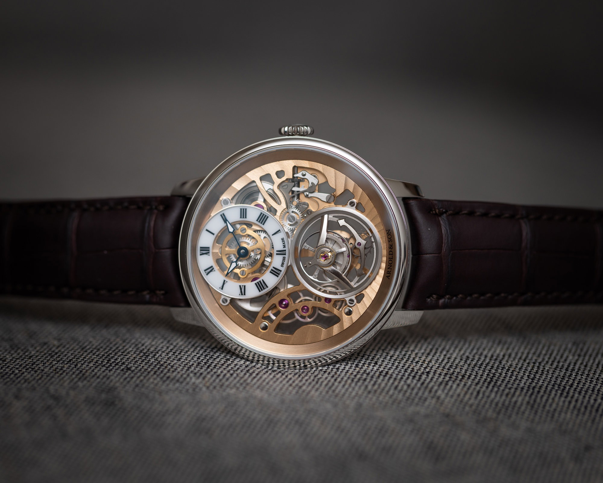 Arnold & Son Ultrathin Tourbillon Skeleton Platinum