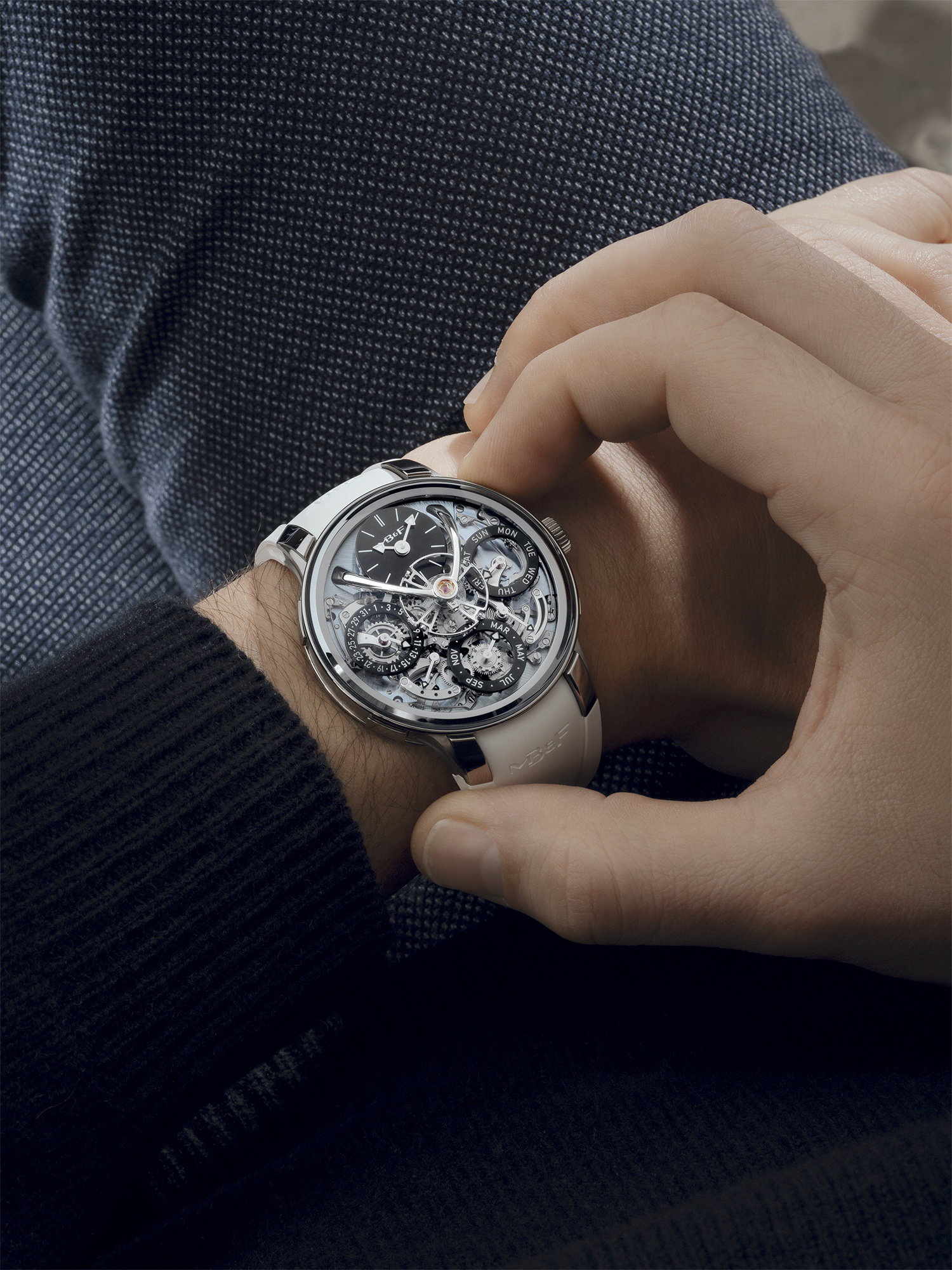 MB&F LM Perpetual EVO Titanium Blue