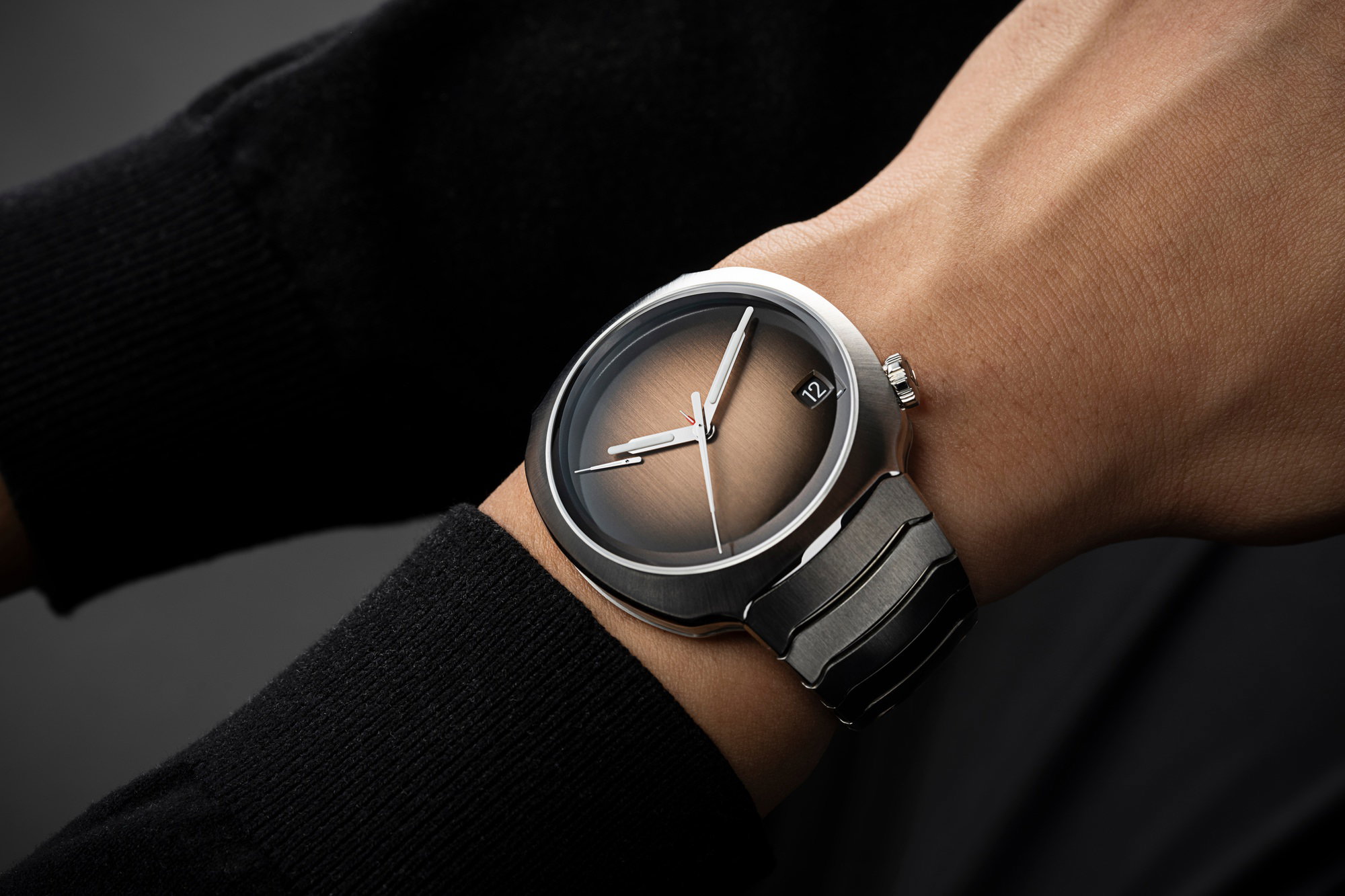 H. Moser & Cie Streamliner Perpetual Calendar Concept Smoked Salmon