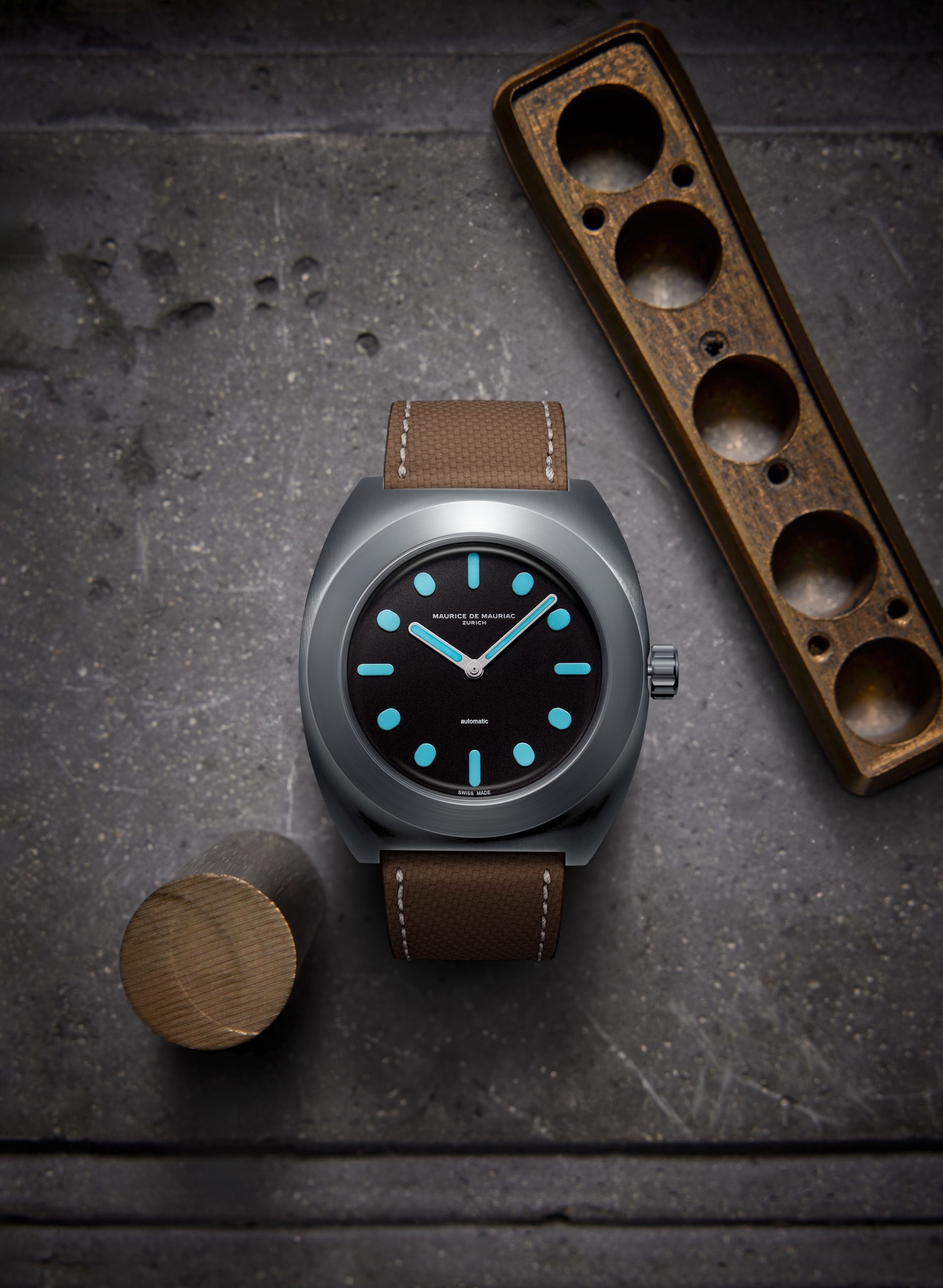 Maurice de Mauriac Pillow Watch Titanium