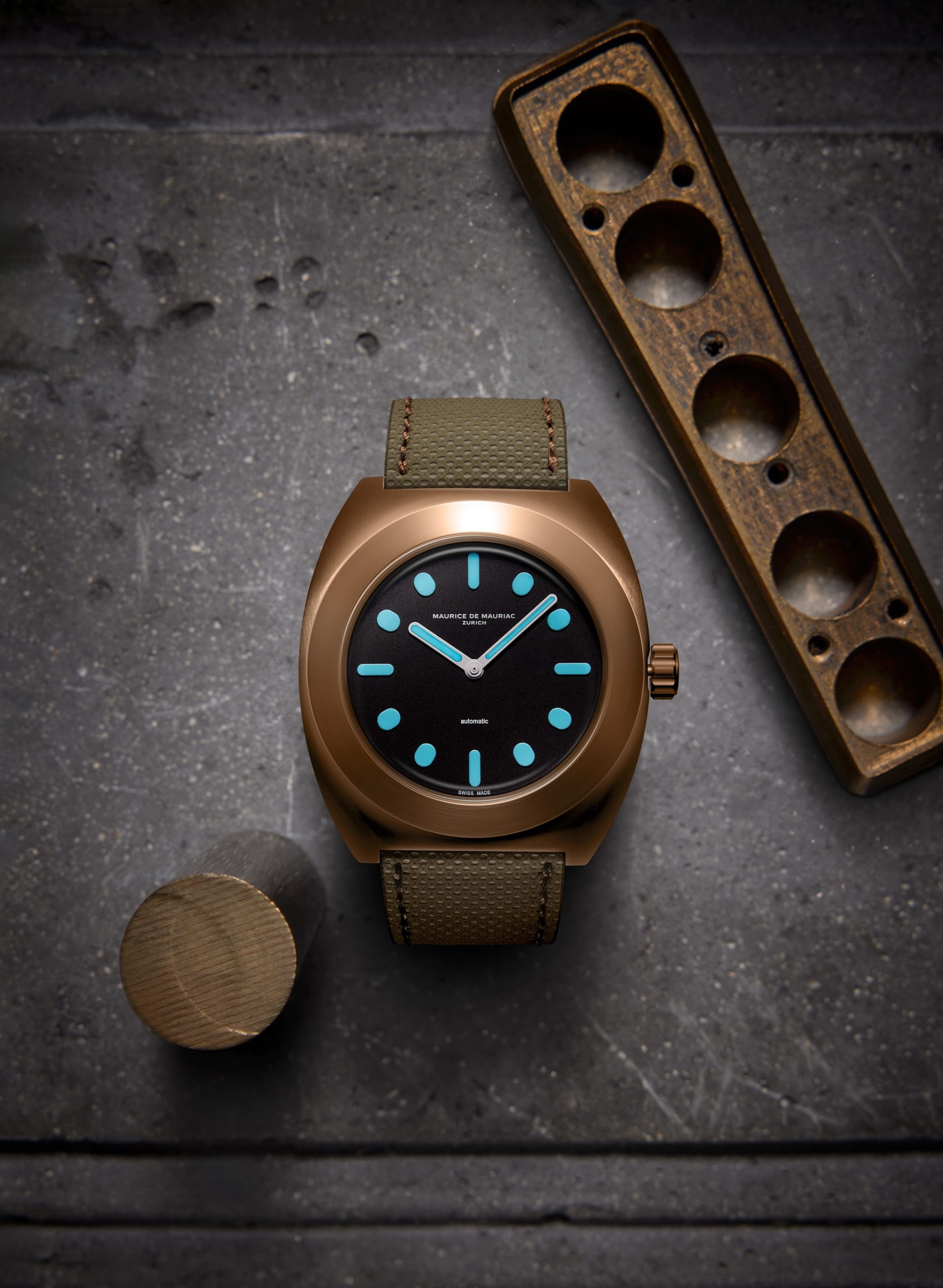 Maurice de Mauriac Pillow Watch Bronze