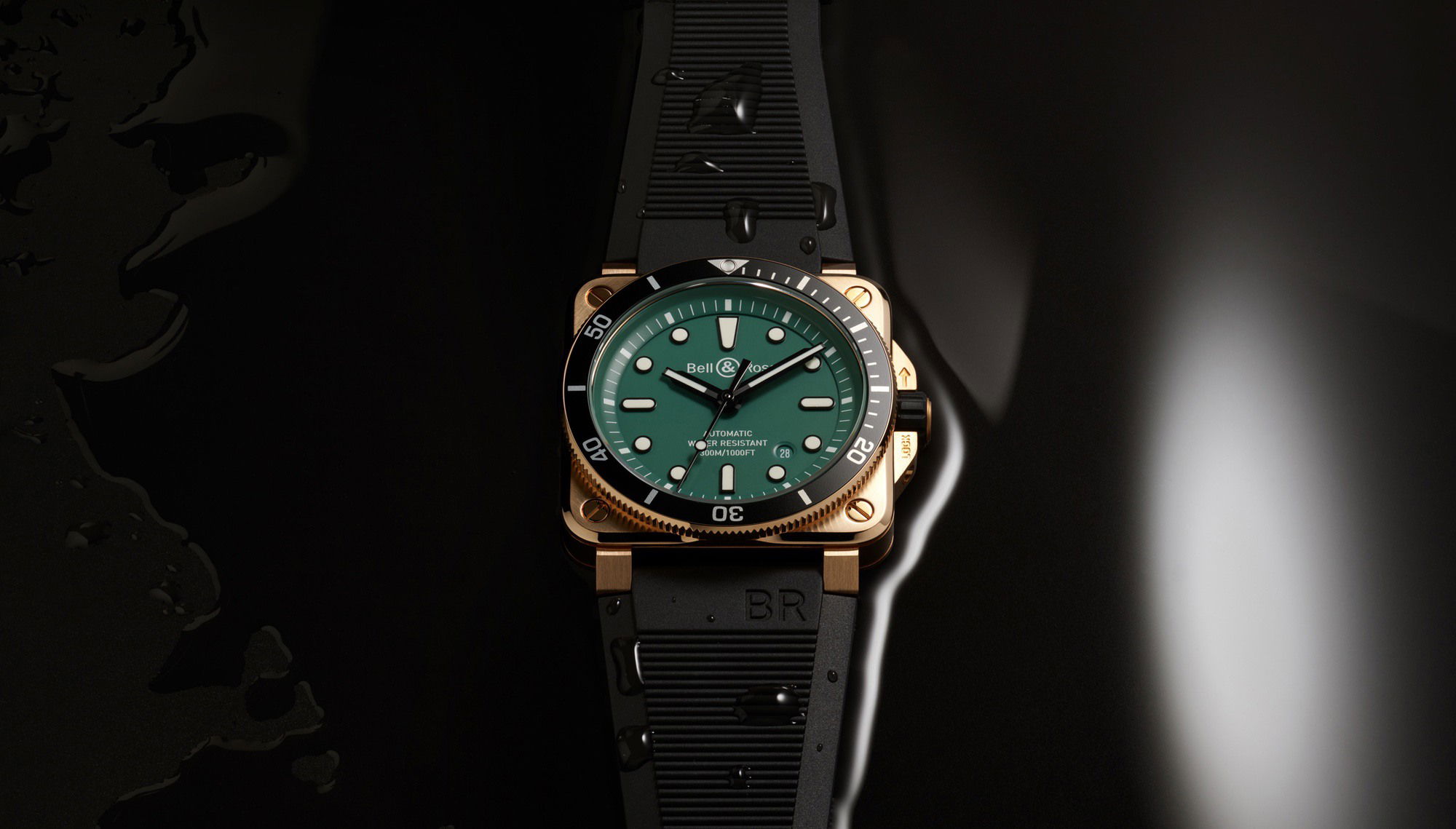 Bell &amp; Ross BR 03-92 Diver Black &amp; Green Bronze