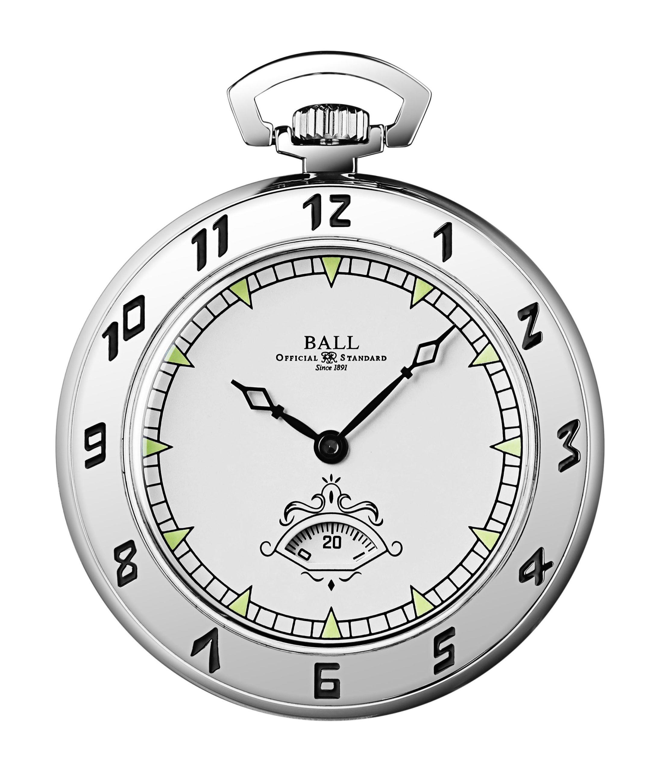 BALL Trainmaster Secometer Pocket Watch