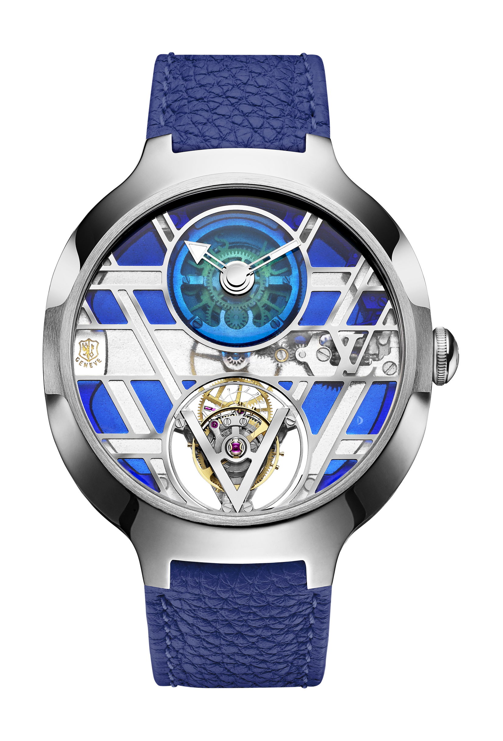 Louis Vuitton Voyager Flying Tourbillon Poinçon de Genève Plique-à-Jour