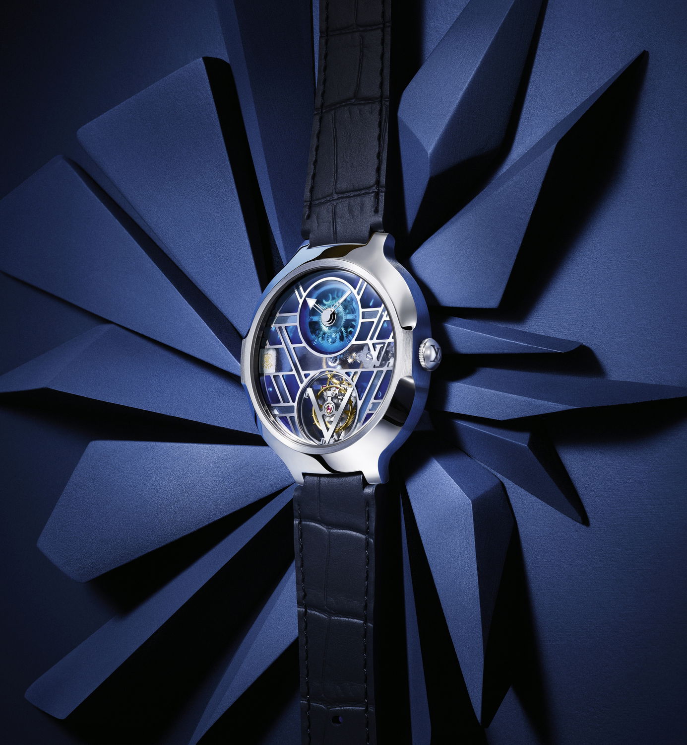 Louis Vuitton Voyager Flying Tourbillon Poinçon de Genève Plique-à-Jour