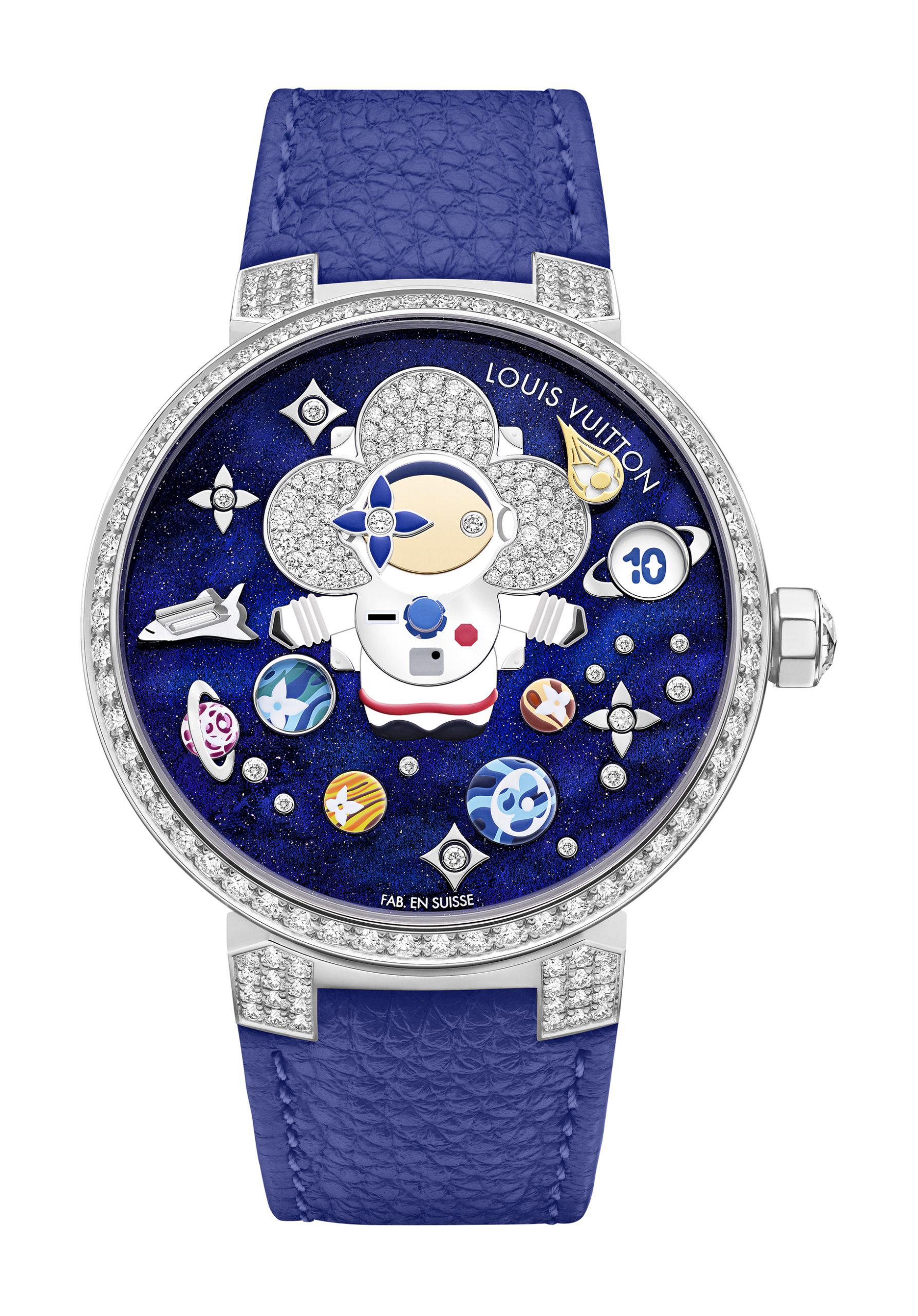 Louis Vuitton Tambour Slim Vivienne Jumping Hours Astronaute