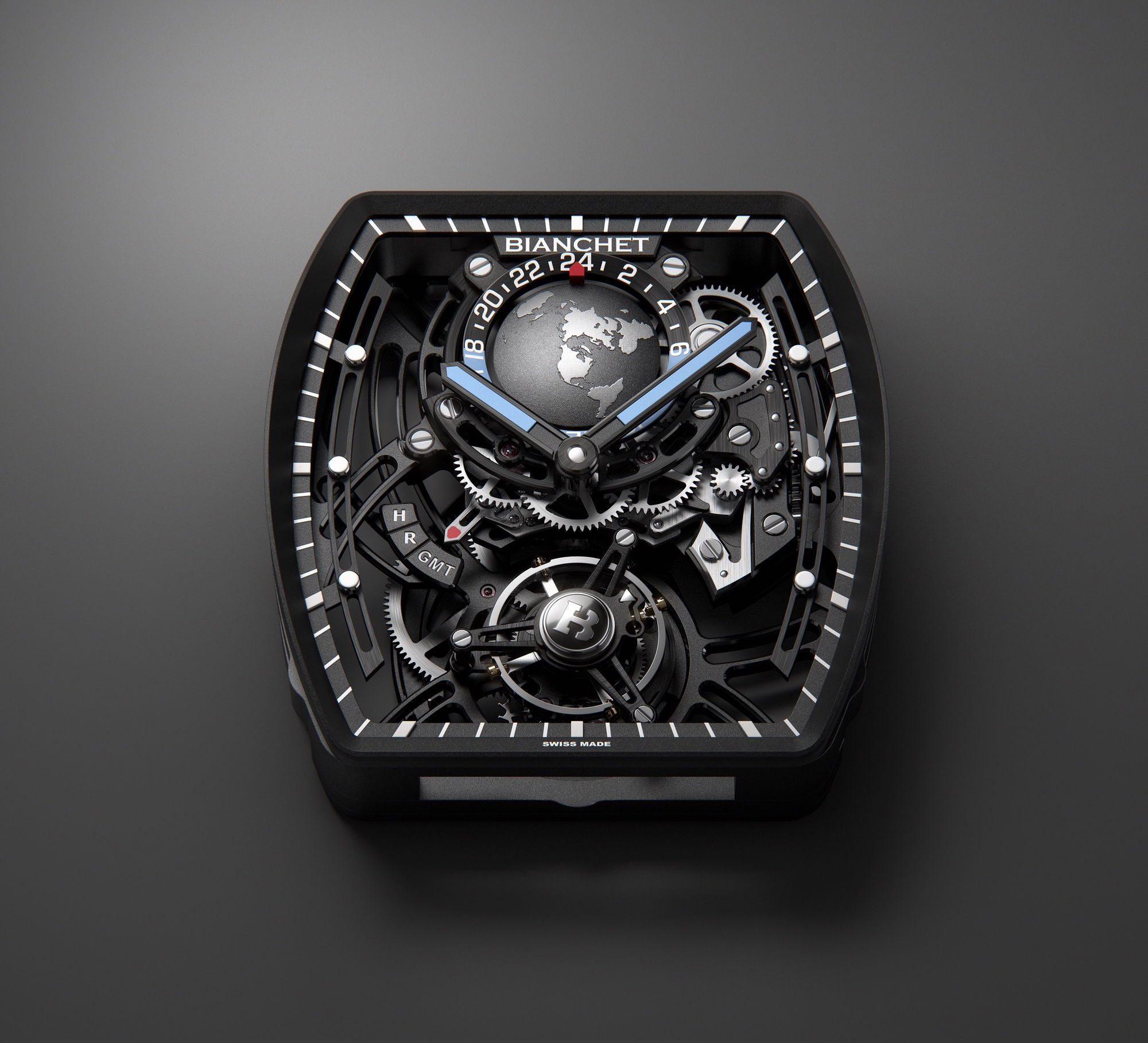 Bianchet Flying Tourbillon Sport GMT Carbon Red