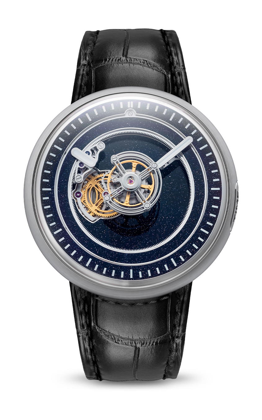 Marco Tedeschi Central Floating Tourbillon Titanium Blue Aventurine