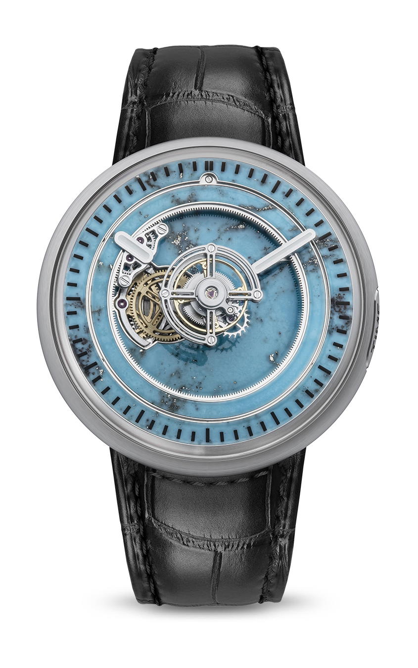 Marco Tedeschi Central Floating Tourbillon Titanium Turquoise Spider