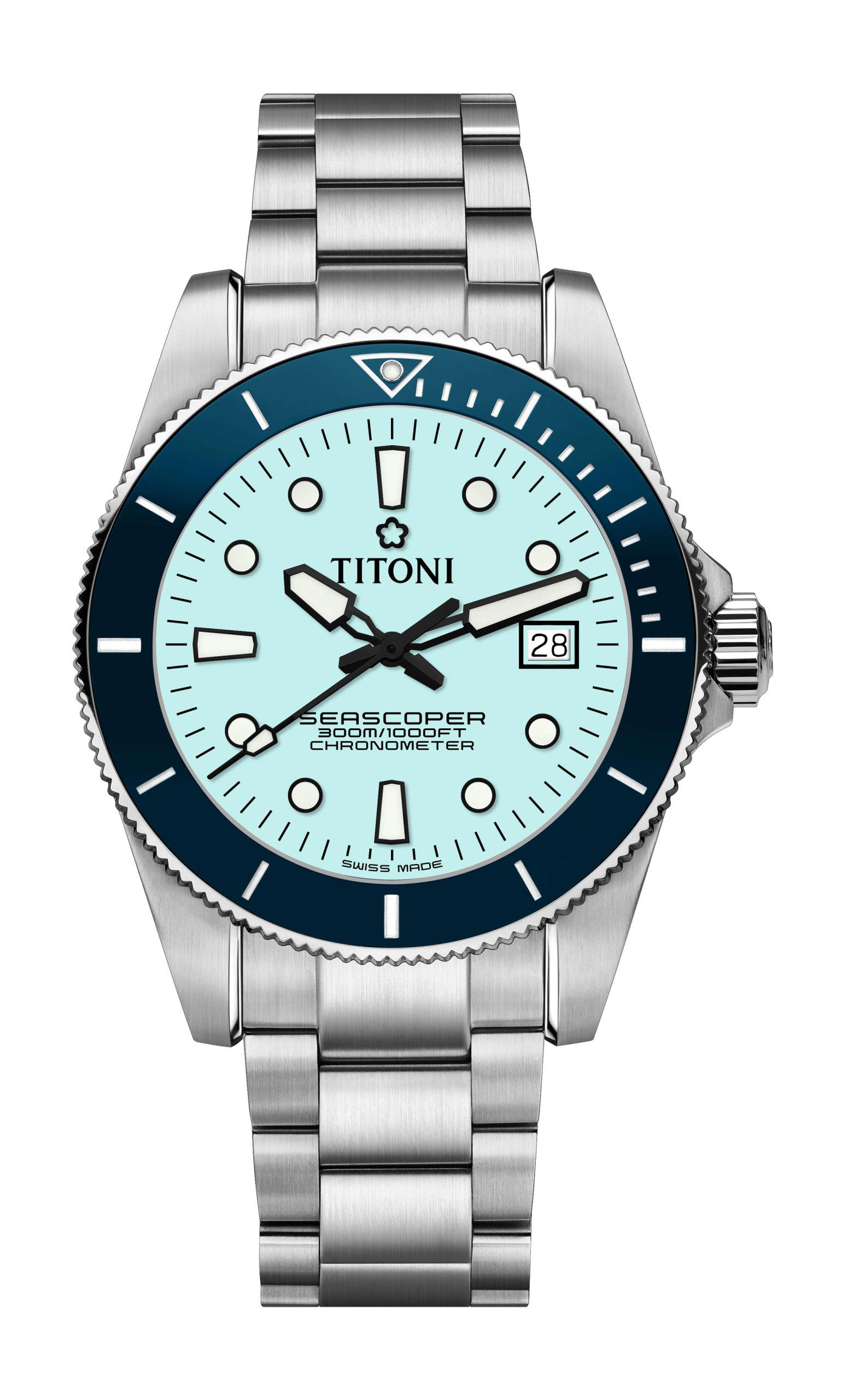 Titoni Seascoper 300 Ice Blue