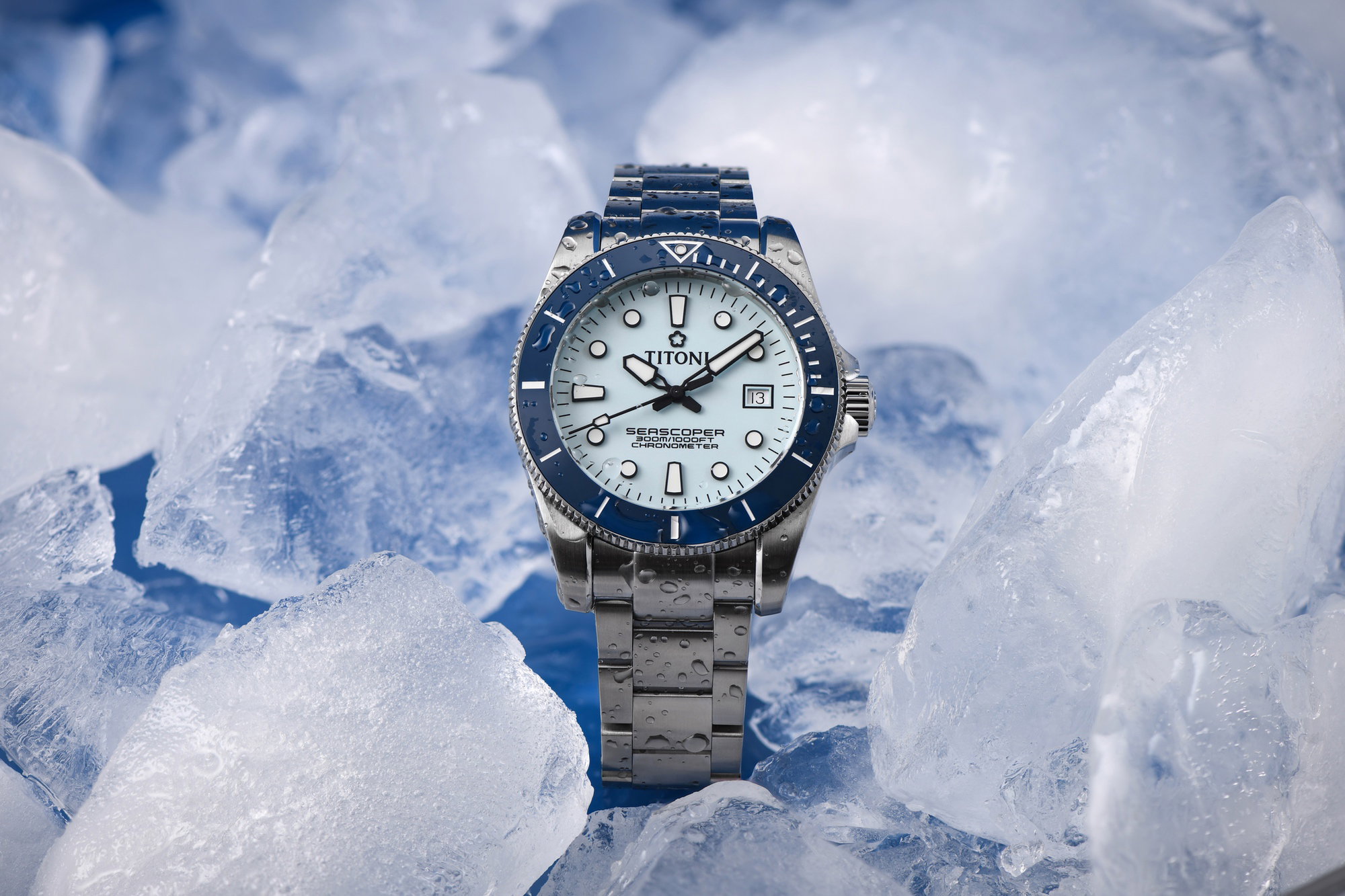 Titoni Seascoper 300 Ice Blue