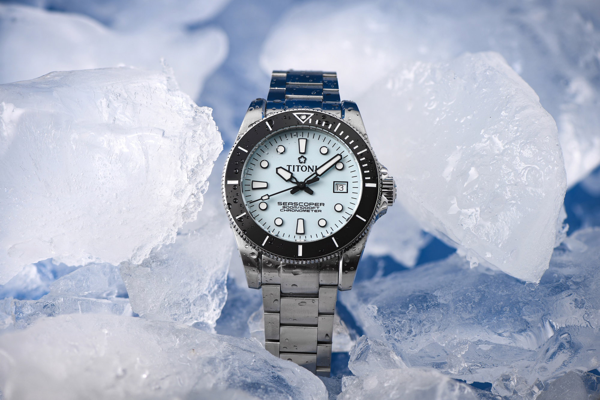 Titoni Seascoper 300 Ice Blue