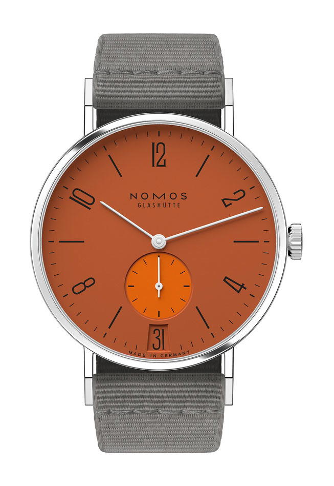 Nomos Glashütte Tangente 38 Poporange