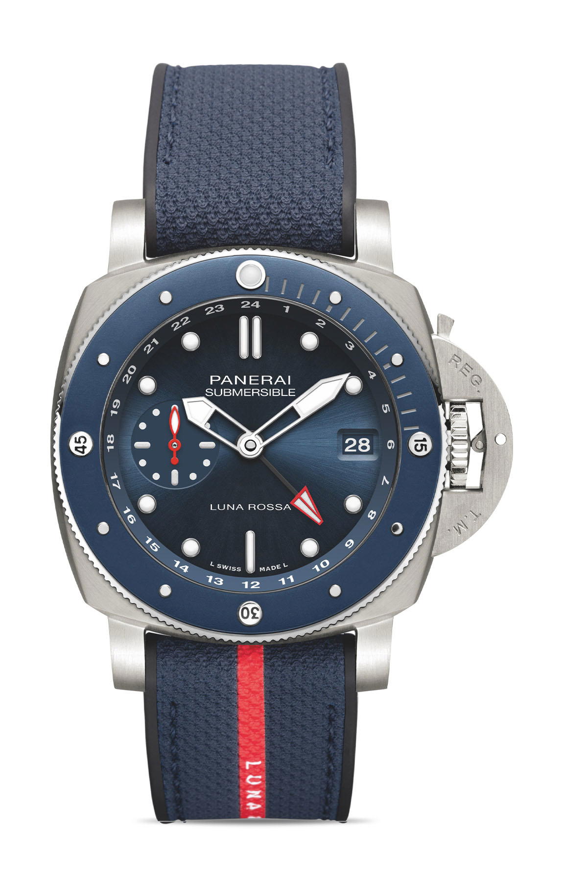 Panerai Submersible GMT Luna Rossa Titanio