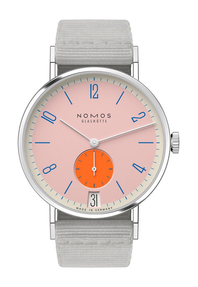 Nomos Glashütte Tangente 38 Flamingopink