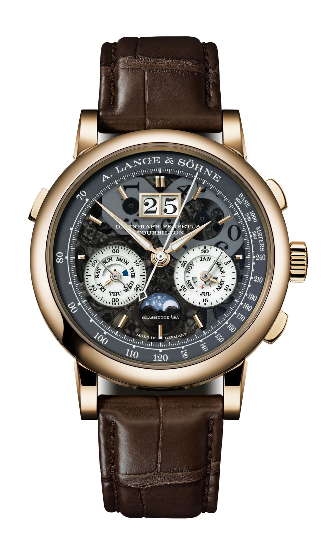 A. Lange & Söhne Datograph Perpetual Tourbillon Honeygold 
