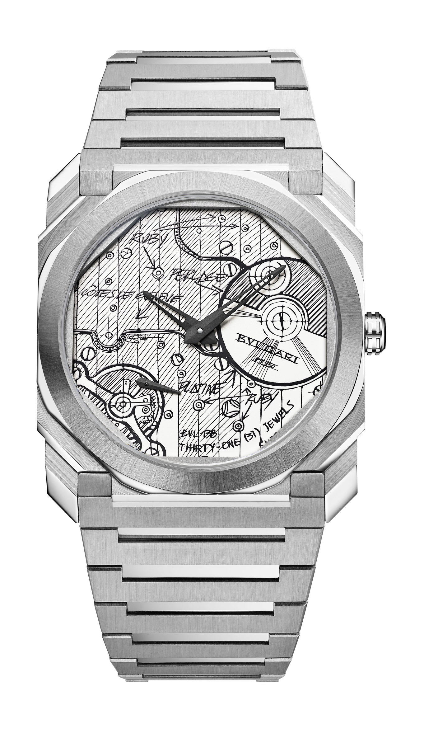 Bvlgari Octo Finissimo Chronograph GMT BVL 318 Sketch
